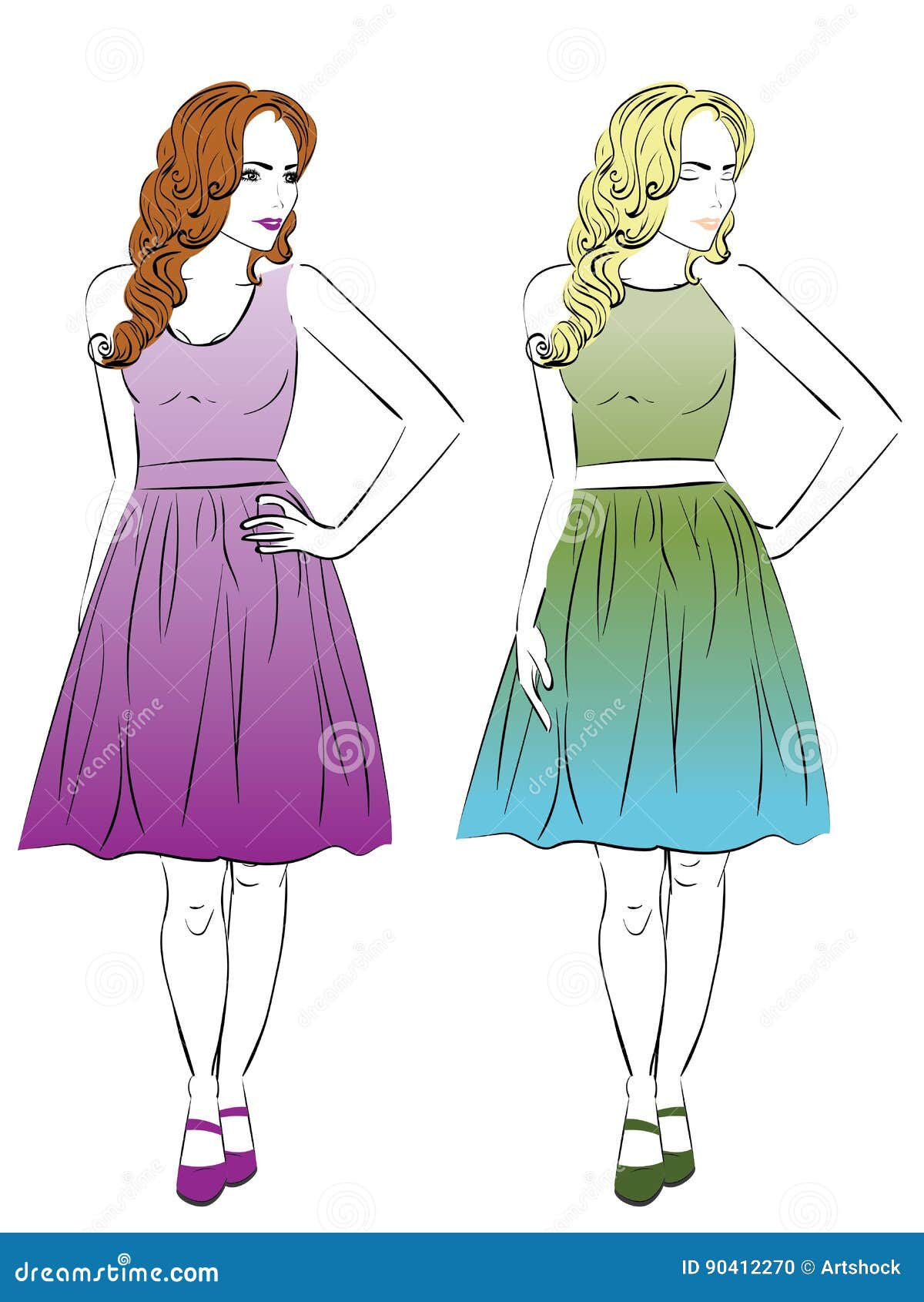 Vestido Para El Tipo De Cuerpo De La Pera Ilustración del Vector - Ilustración de pera, hembra: 90412270 Vestido Para El Tipo De Cuerpo De La Pera Ilustración del Vector - Ilustración de pera, hembra: 90412270