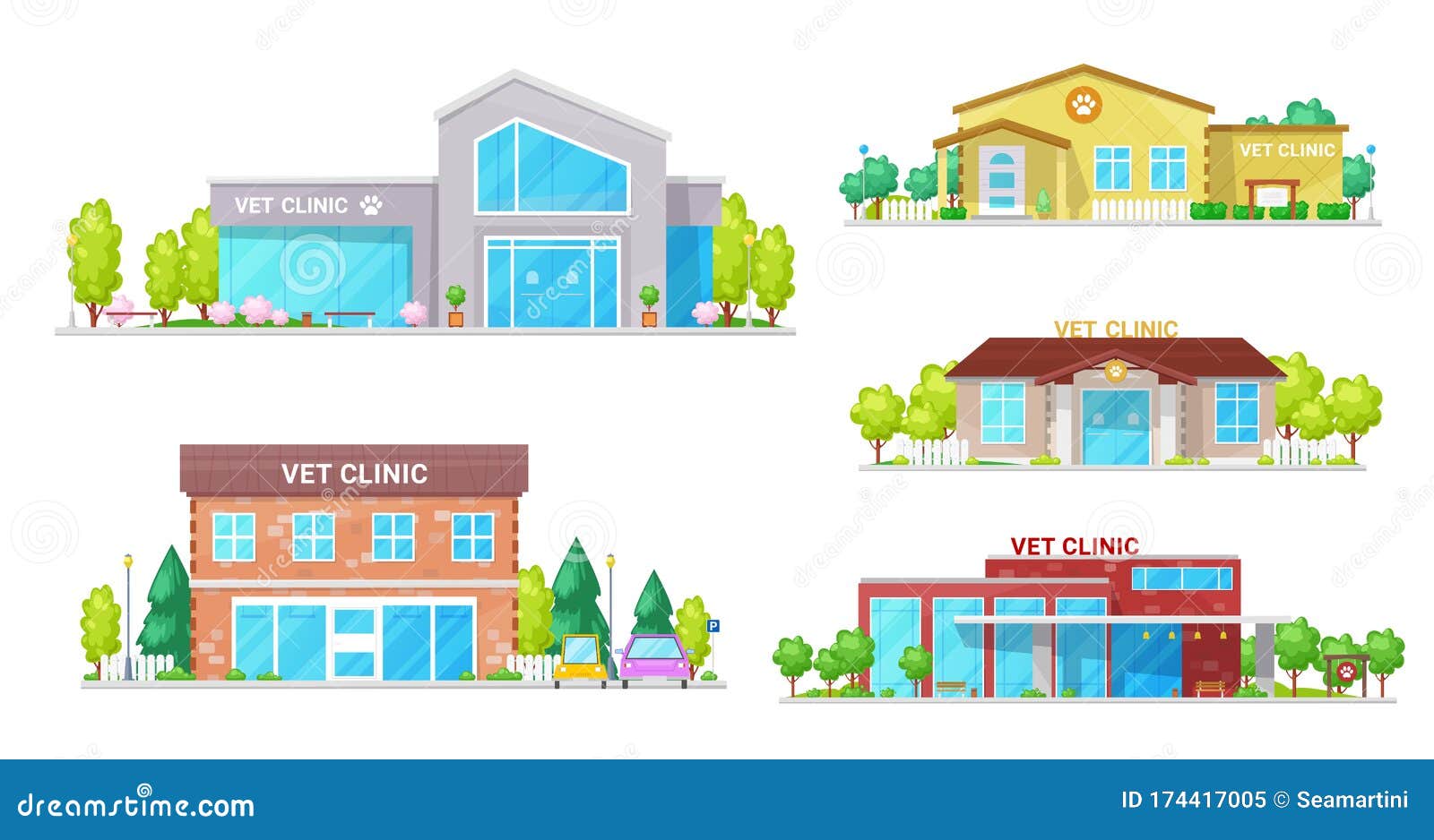 Vet Clinic, Veterinary Animal Hospital Buildings Stock Vector - Illustration of icon, care: 174417005 Vet Clinic, Veterinary Animal Hospital Buildings Stock Vector - Illustration of icon, care: 174417005