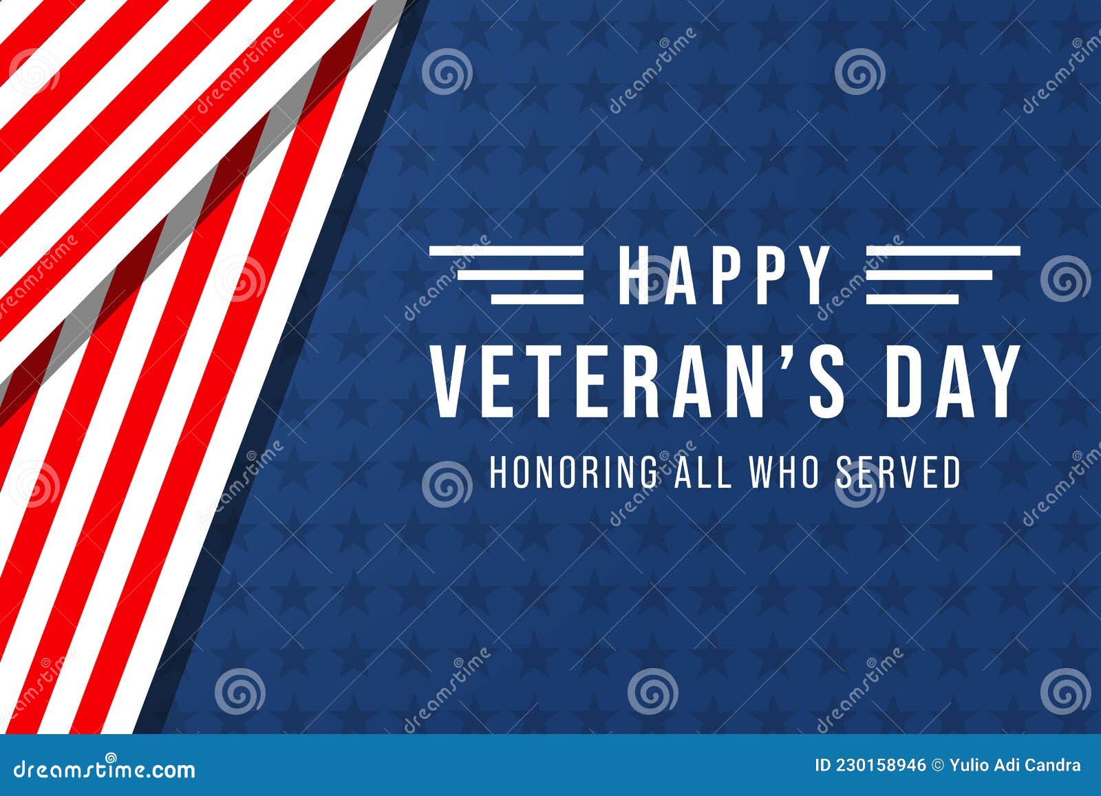 Veterani Banner Day Poster Design Vector Illustrazione Vettoriale