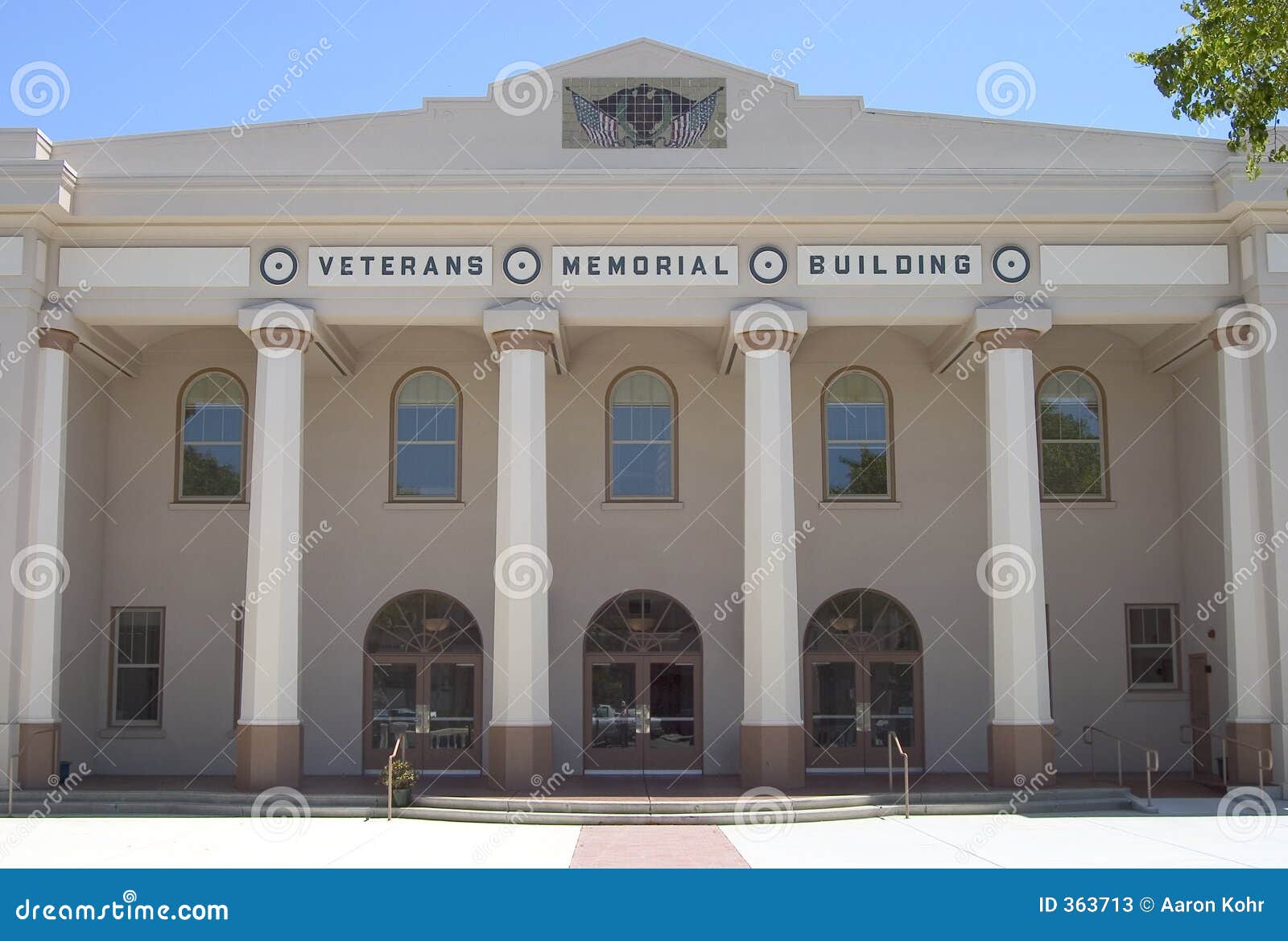Veterans Memorial Hall 2 stock image. Image of service 363713