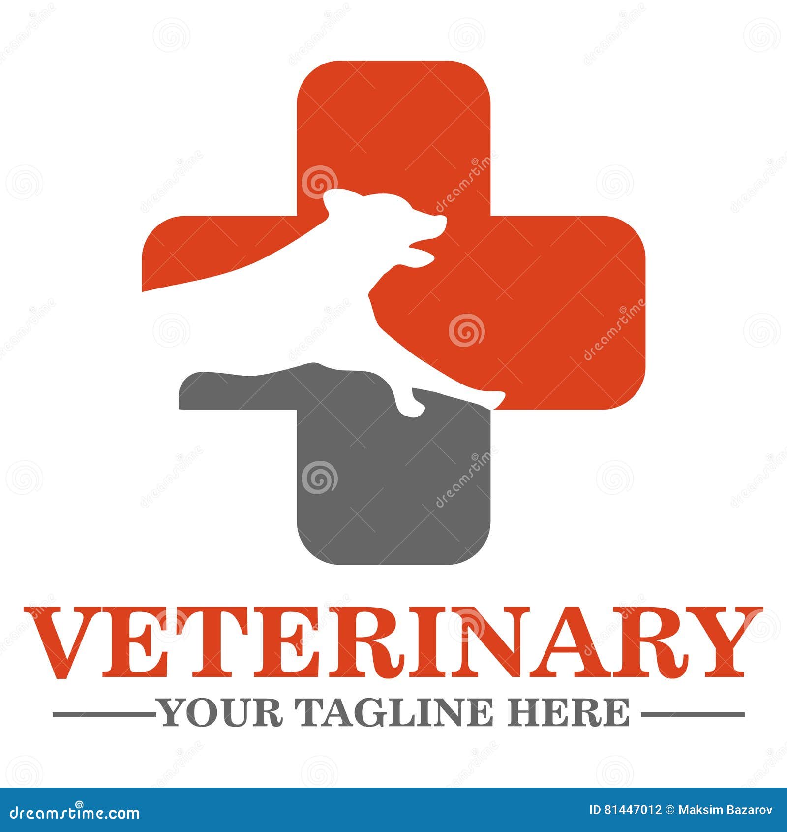 Veterinary clinic logo stock vector. Illustration of medicine 81447012