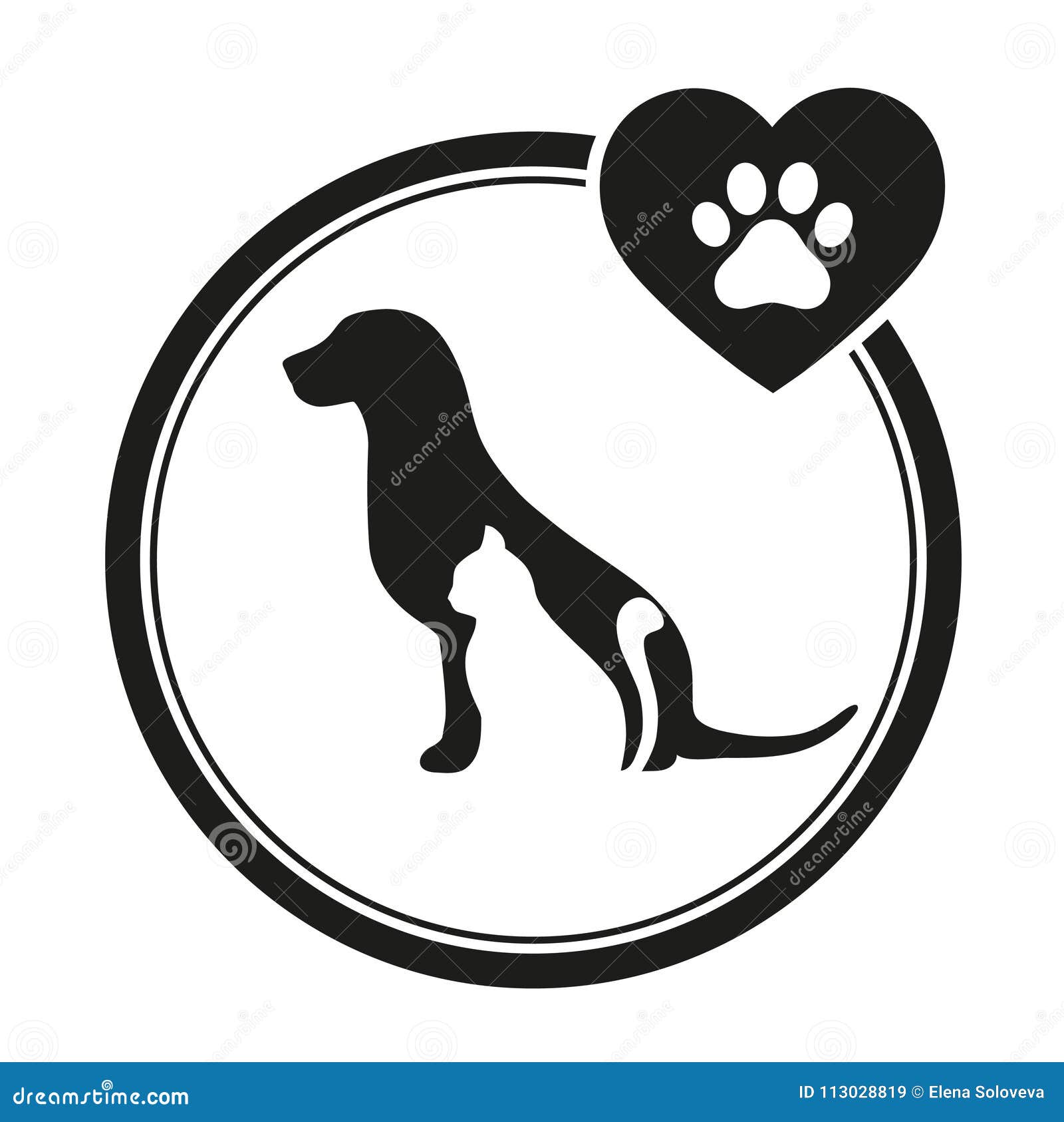 Cat And Dog Pet Symbols High-Res Vector Graphic - Getty Images