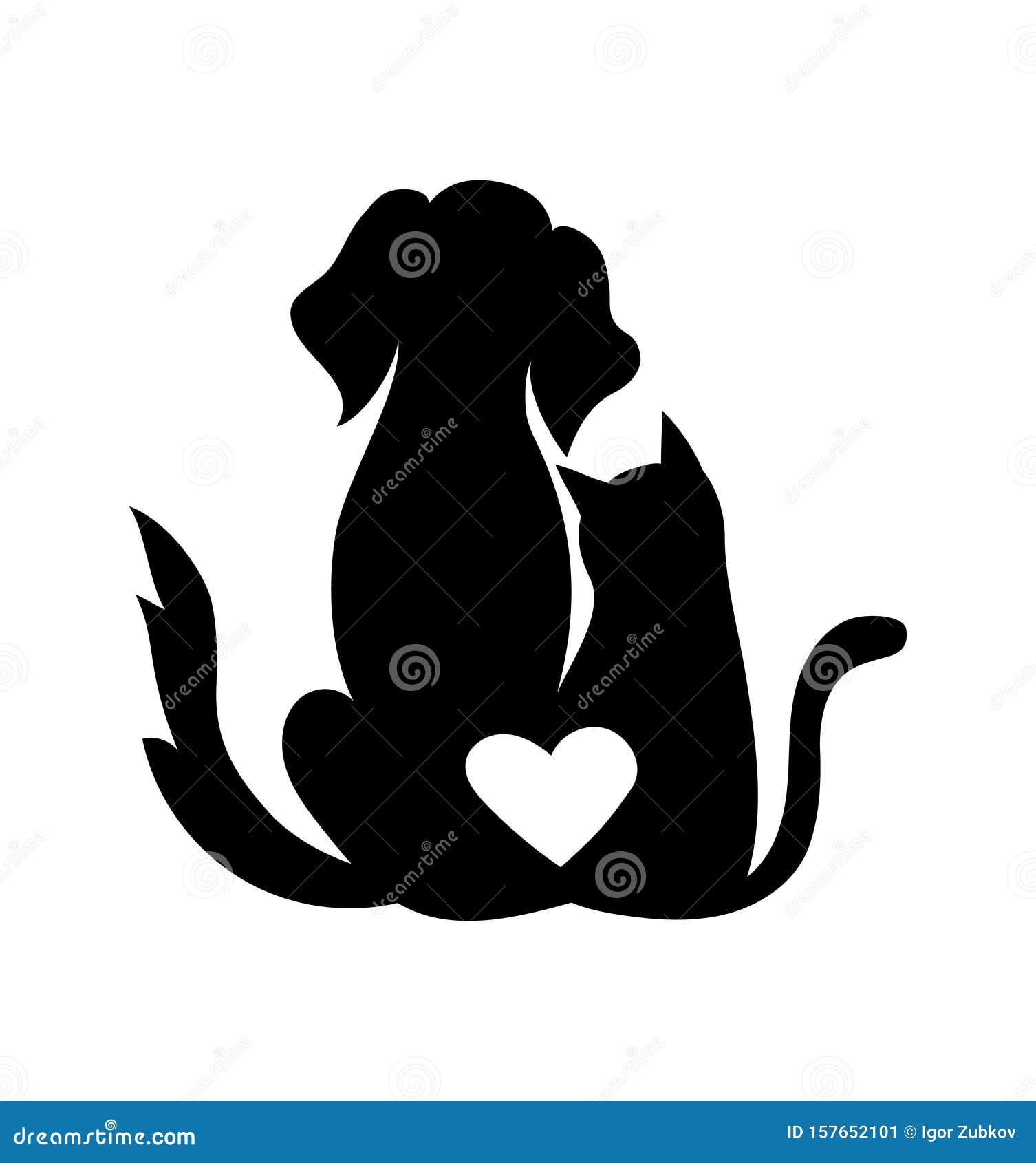 Veterinary Logo Illustration For Pet Shop Drawing With Pets