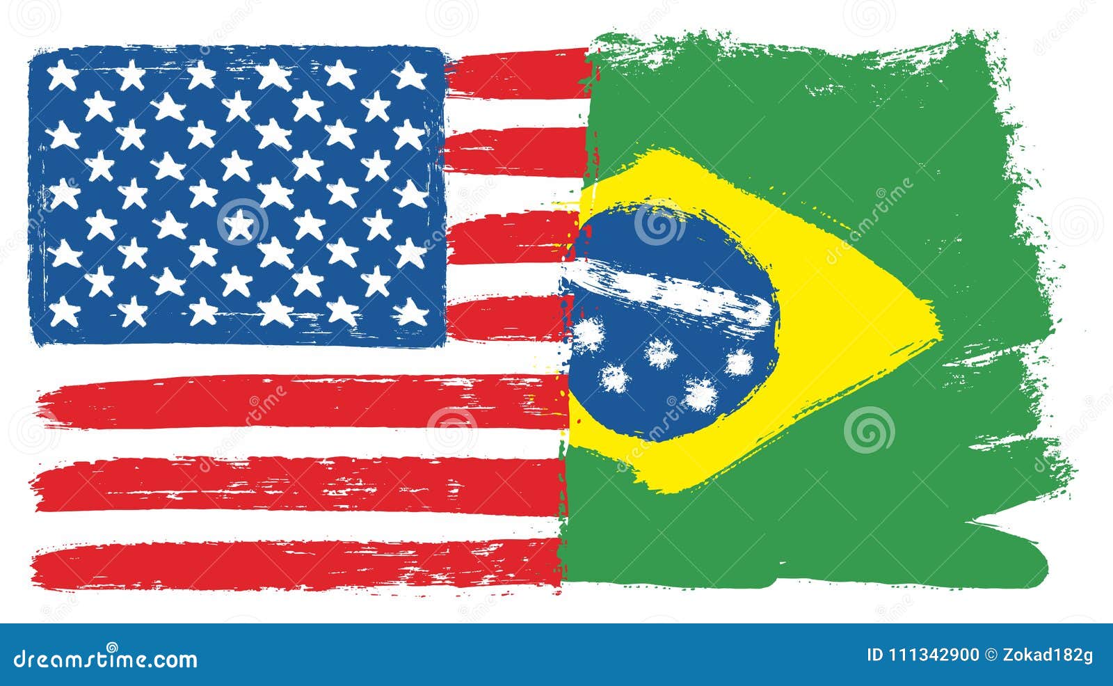 bandeira dos estados unidos da américa em um fundo branco 2303051 Vetor no  Vecteezy