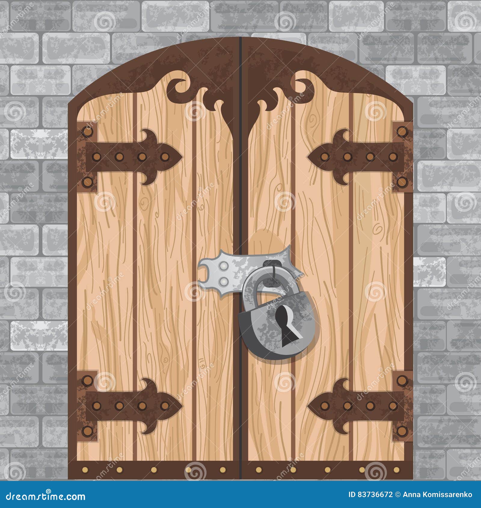 Vetor Da Porta Do Castelo Ilustracao Do Vetor Ilustracao De Castelo 83736672