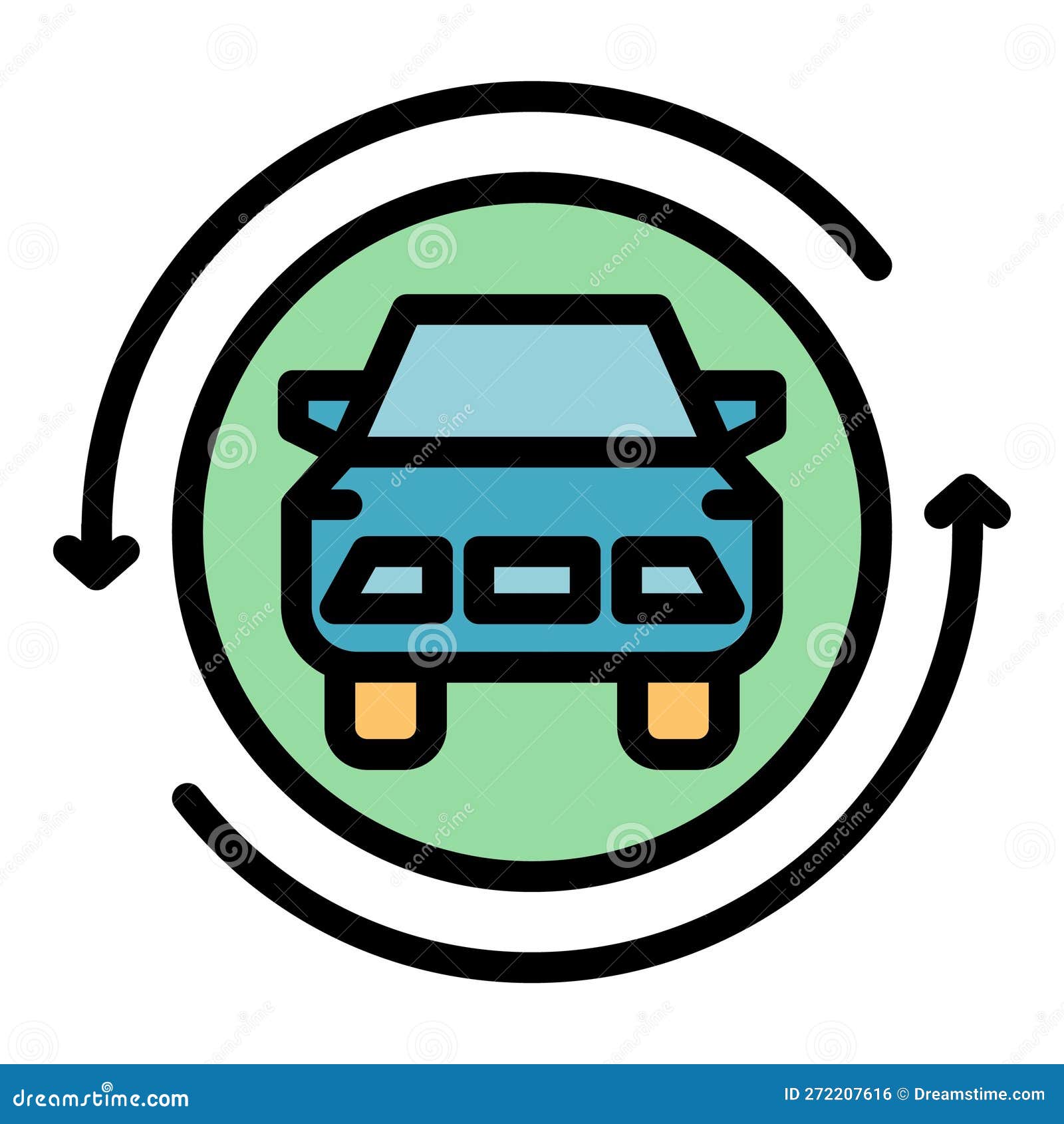 Tipos de carro vector ícones planas