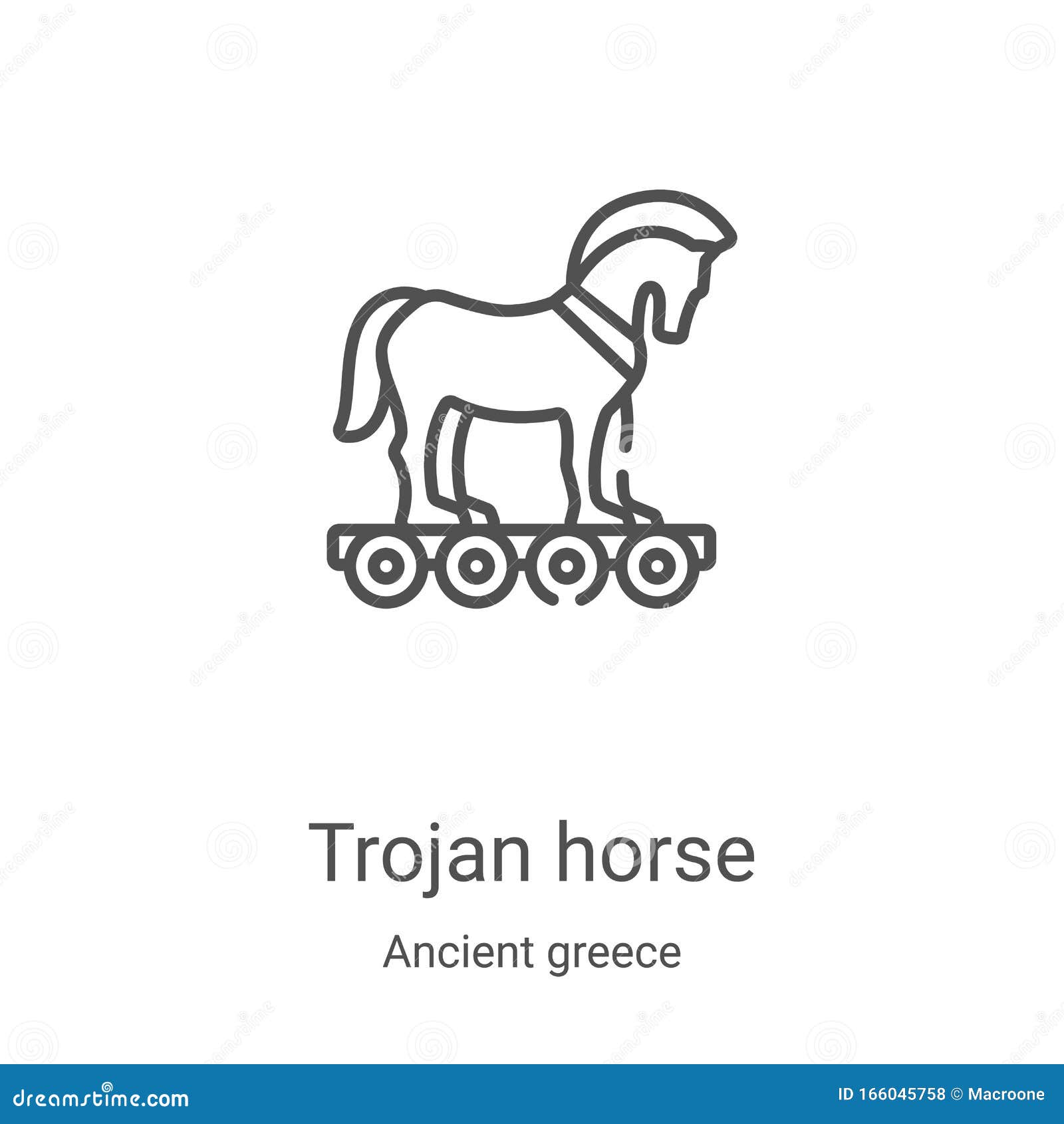 ícone de linha de cavalo de tróia 10926403 Vetor no Vecteezy