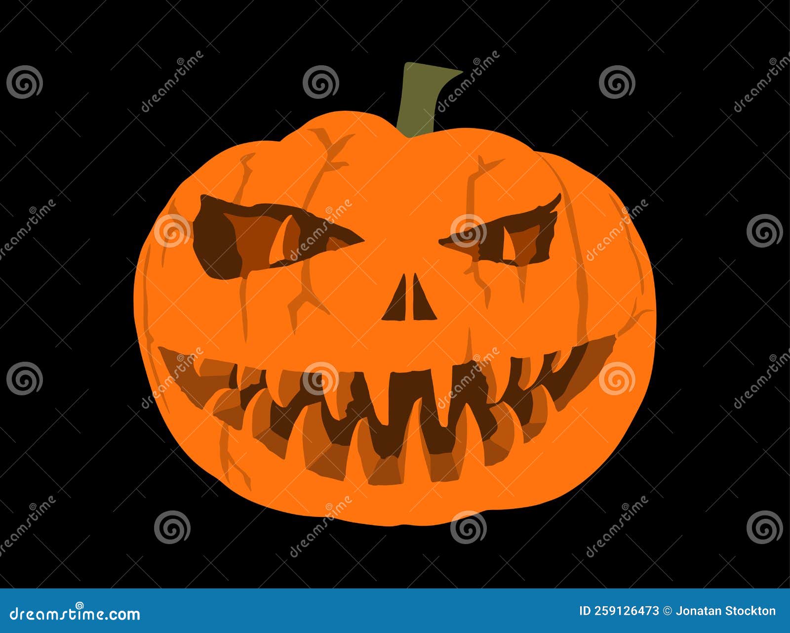 Foto De Stock Rostos Assustadores De Abóboras De Halloween, Royalty-Free