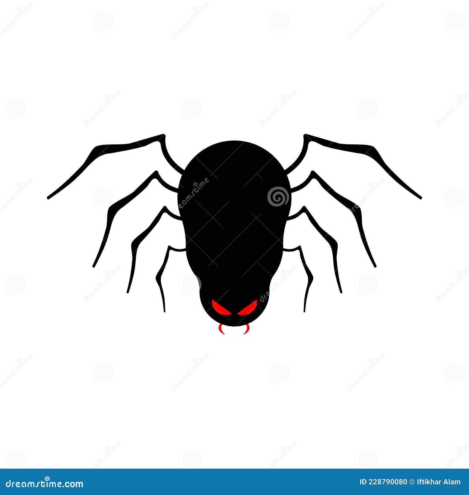 Vetor De Aranha-negra Bonitinho De Halloween Com Um Rosto Sorridente.  Desenho De Ilustração De Halloween Com Vetor De Aranha Negra Ilustração do  Vetor - Ilustração de mordida, animal: 228790066