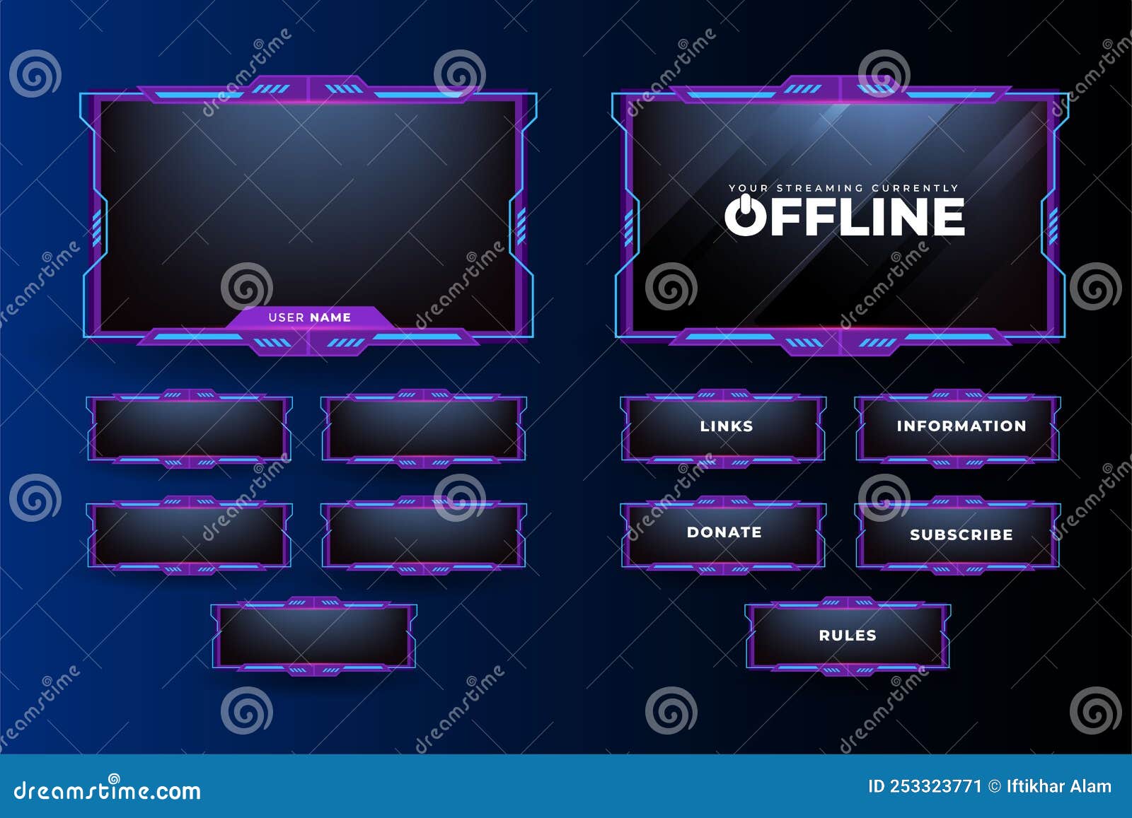 Design de plano de fundo para jogos offline com cor roxa