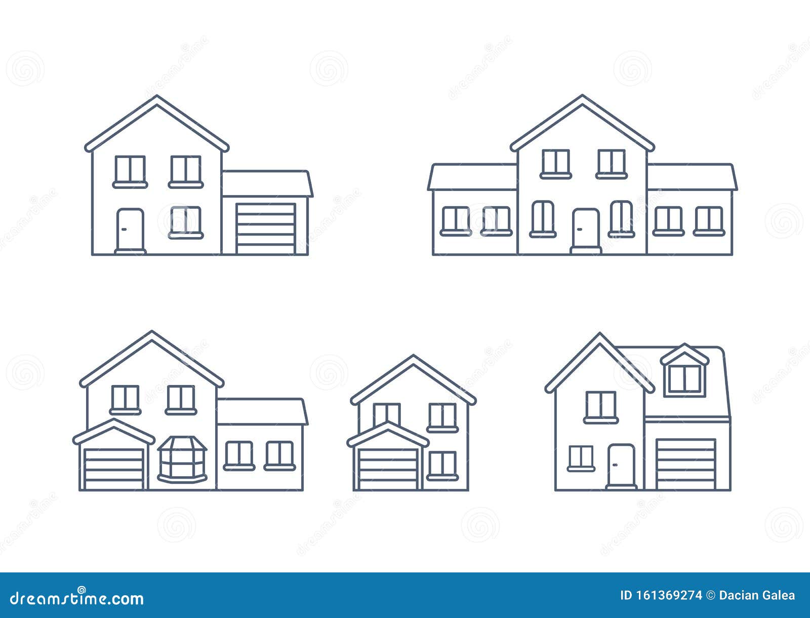 Vetor De Casa / Ícone De Contorno De Casa / Construir Casas De Linha  Vetorial Ilustração do Vetor - Ilustração de jogo, casa: 161369274