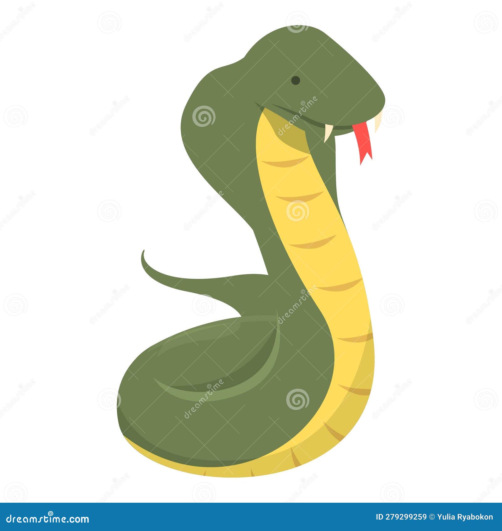 Vetor De Desenho Animado Da Cobra Selvagem. Cabeça De Cobra Ilustração do  Vetor - Ilustração de veneno, irritado: 279299259