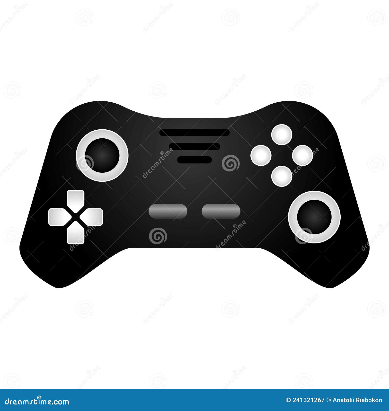 Design de ilustração vetorial de desenho animado de joystick de jogo