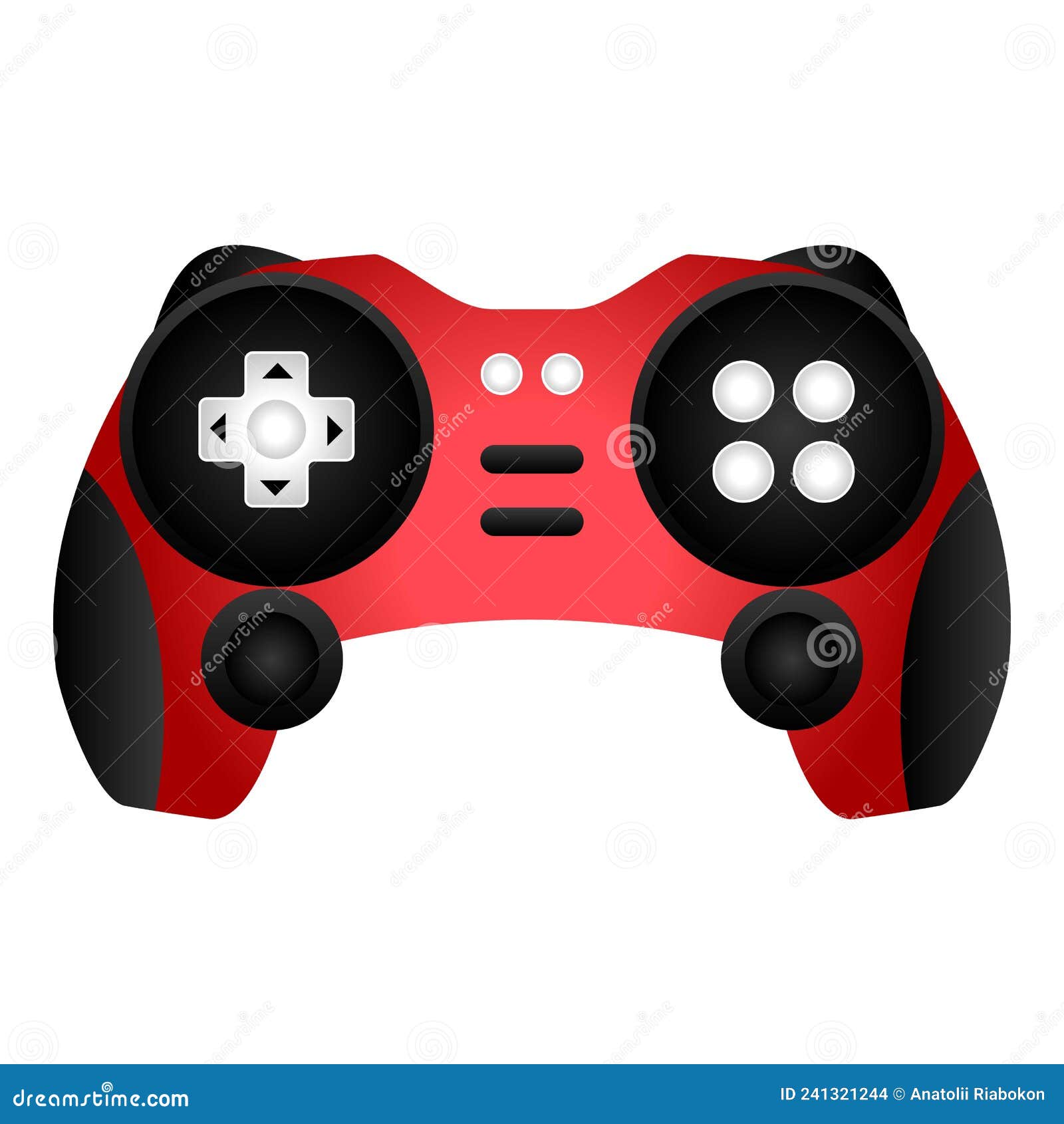 Vetor De Desenho Animado Do ícone De Joystick Vermelho. Controle De Jogos  Ilustração do Vetor - Ilustração de entretenimento, jogo: 241321244