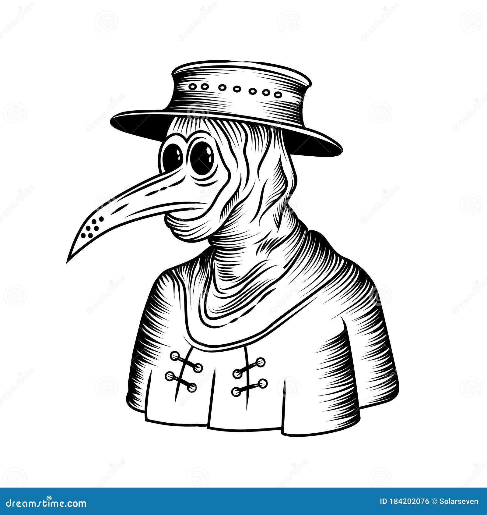 COLEÇÃO DE DESENHOS - PLAGUE DOCTOR (MÉDICO DA PESTE BUBÔNICA)