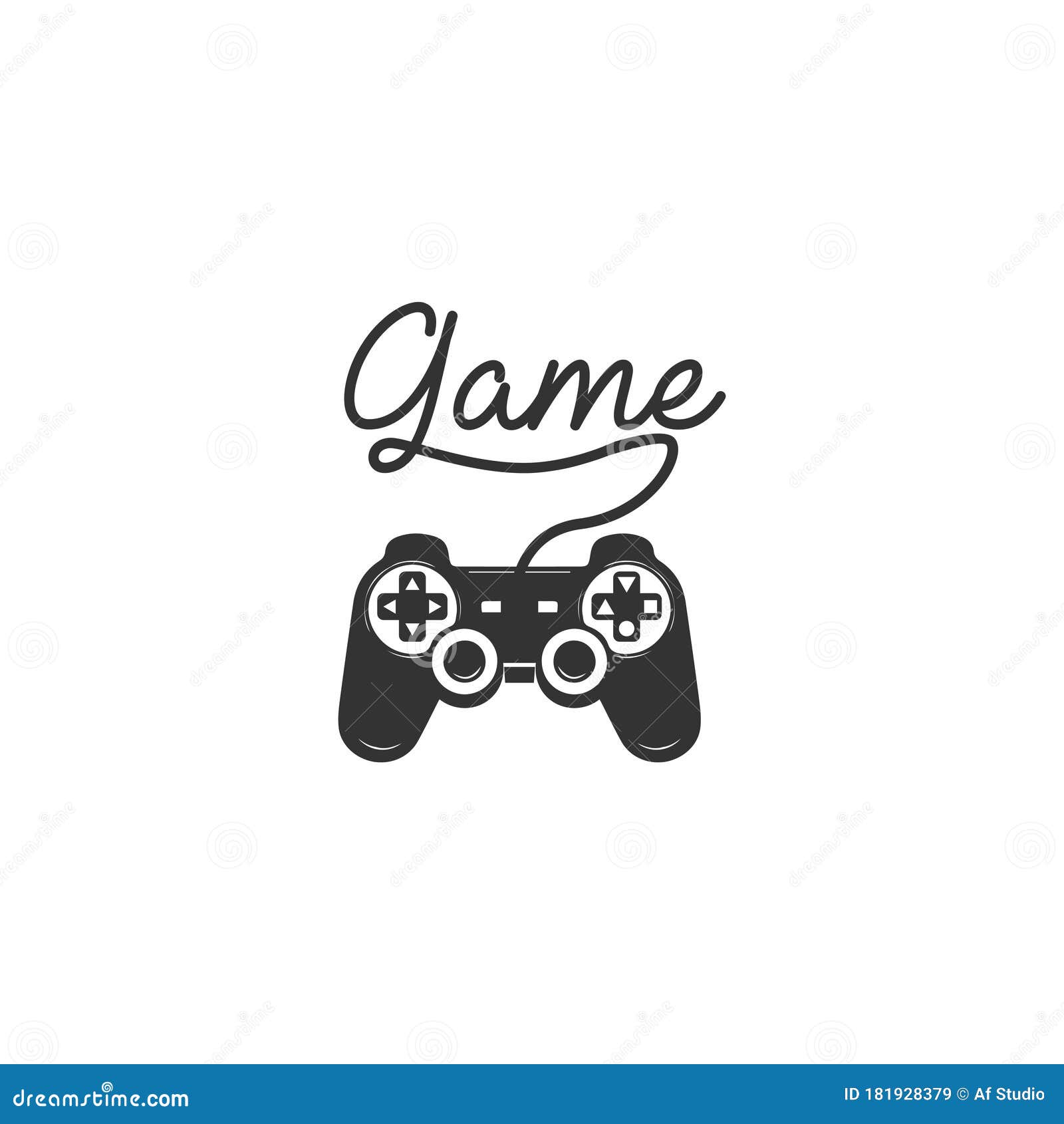 Jogos de desenho animado com logotipo de joystick