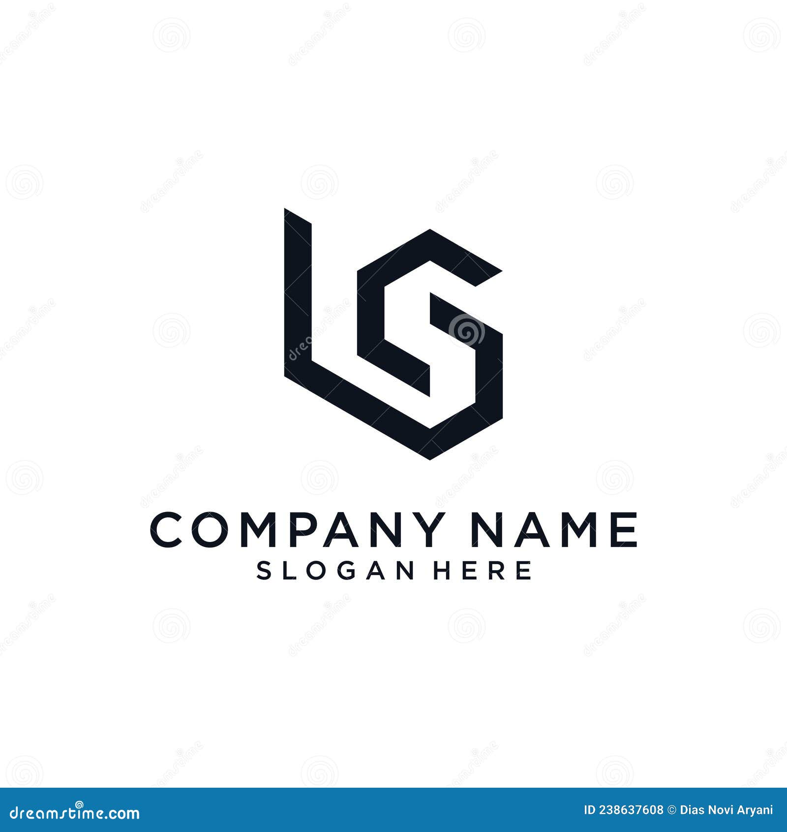 Vetor De Design Do Logotipo Inicial De Letra Ls Ou Sl Ilustração Do