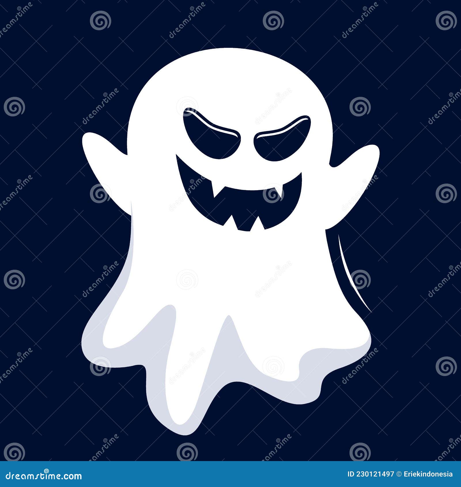 Desenho de fantasma de halloween dos desenhos animados