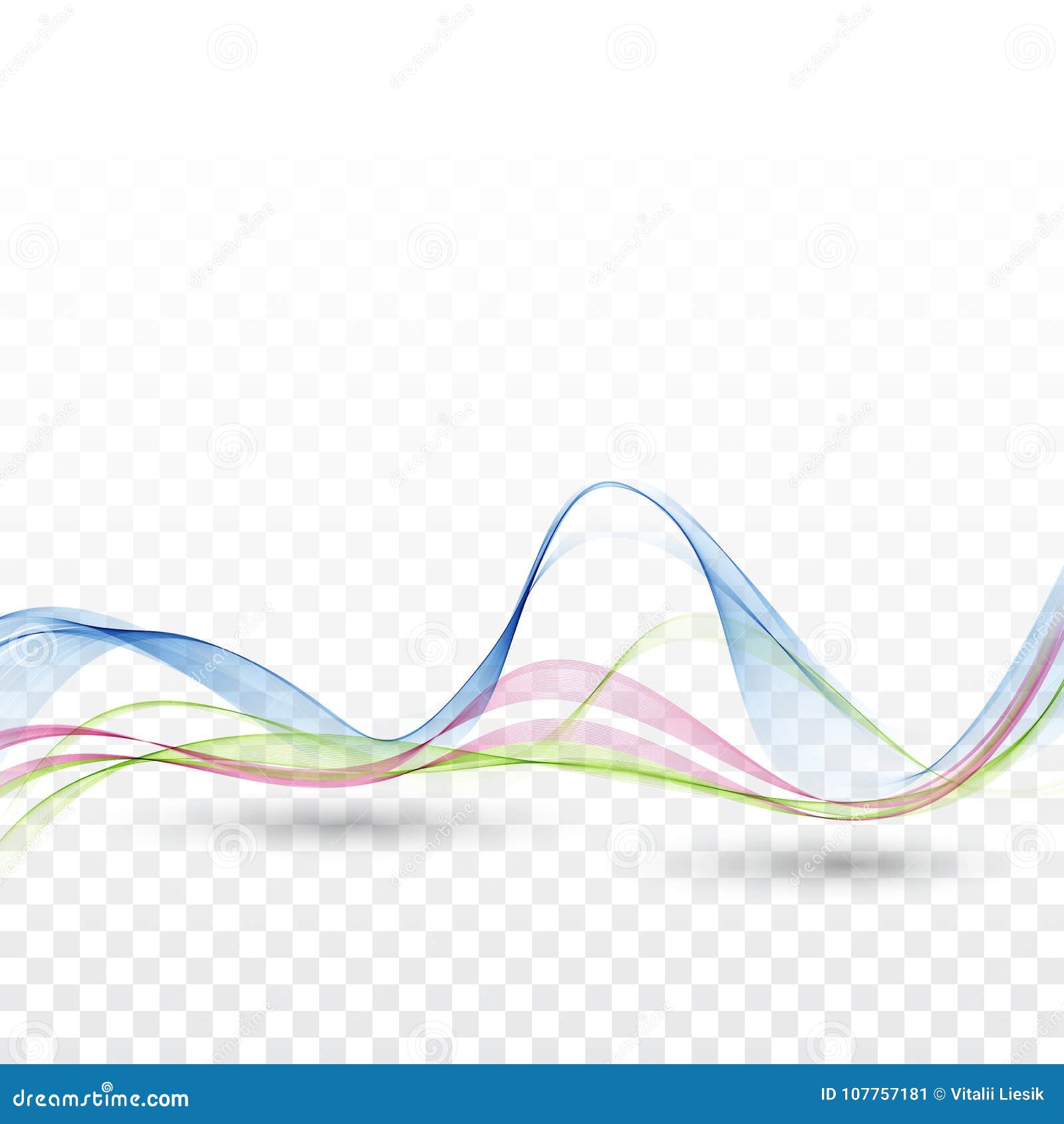 Vetor De Onda Do Fundo O Movimento Das Ondas Ilustração do Vetor