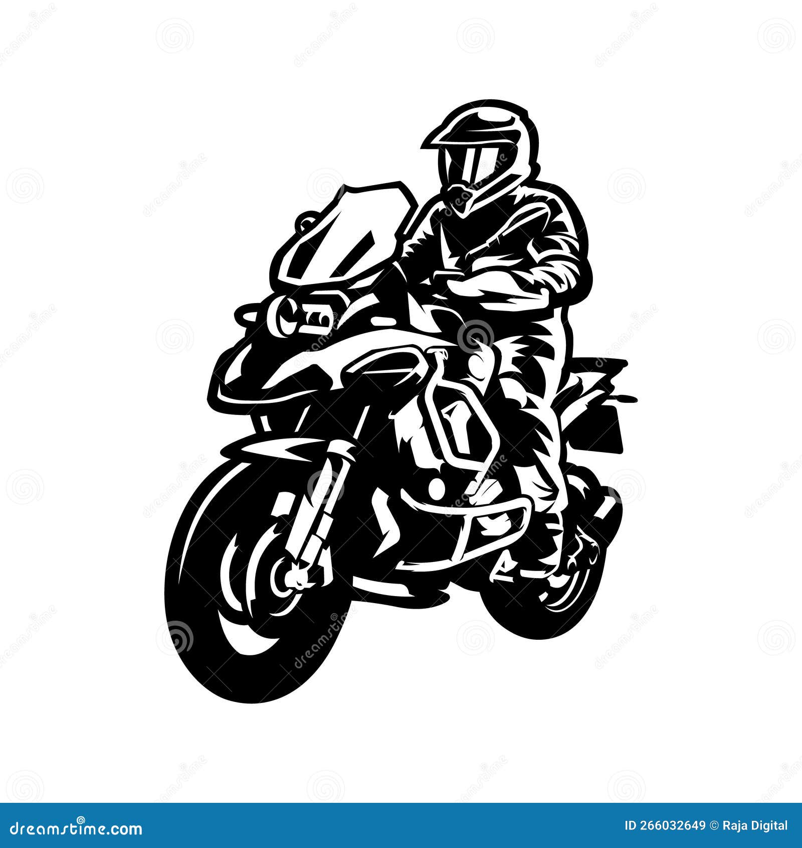 Silhueta do motociclista ilustração do vetor. Ilustração de ciclo - 34298855