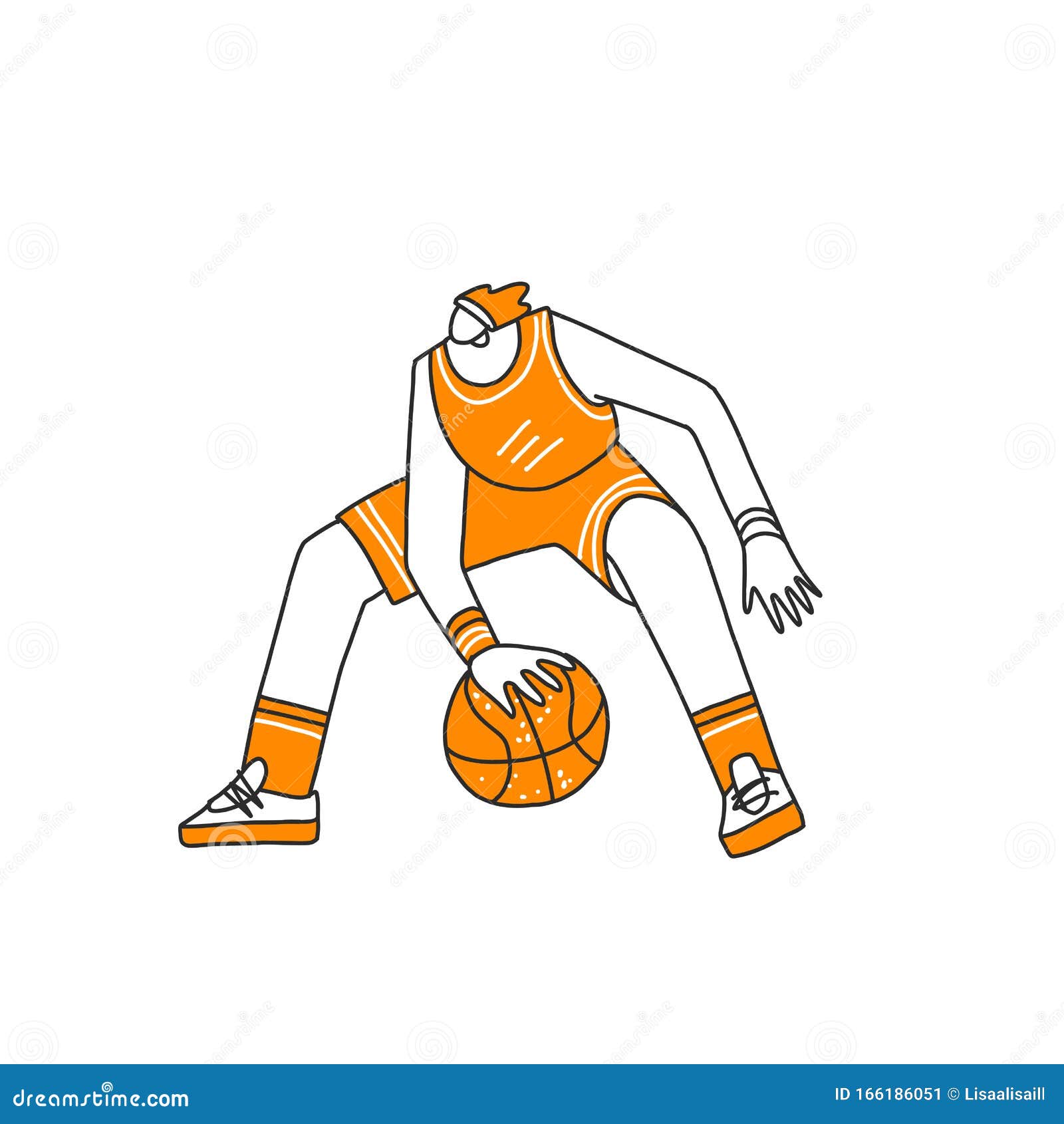 Vetores de Bola De Basquete Mão Desenho Ilustração Em Vetor e mais