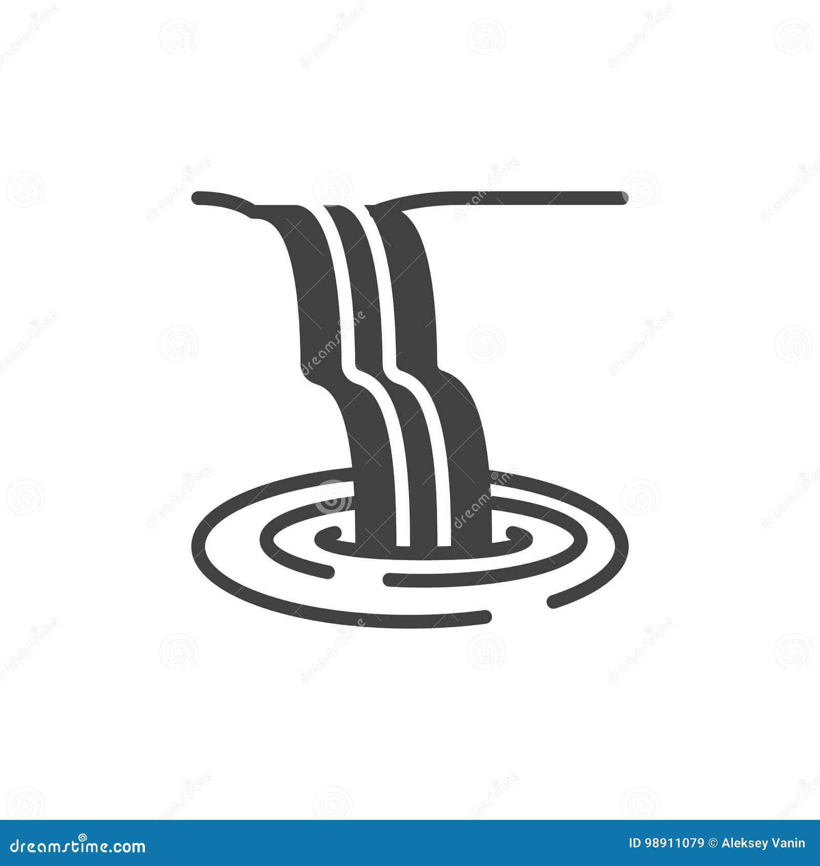 Vetor Do Icone Da Cachoeira Ilustracao Do Vetor Ilustracao De Cachoeira Vetor 98911079