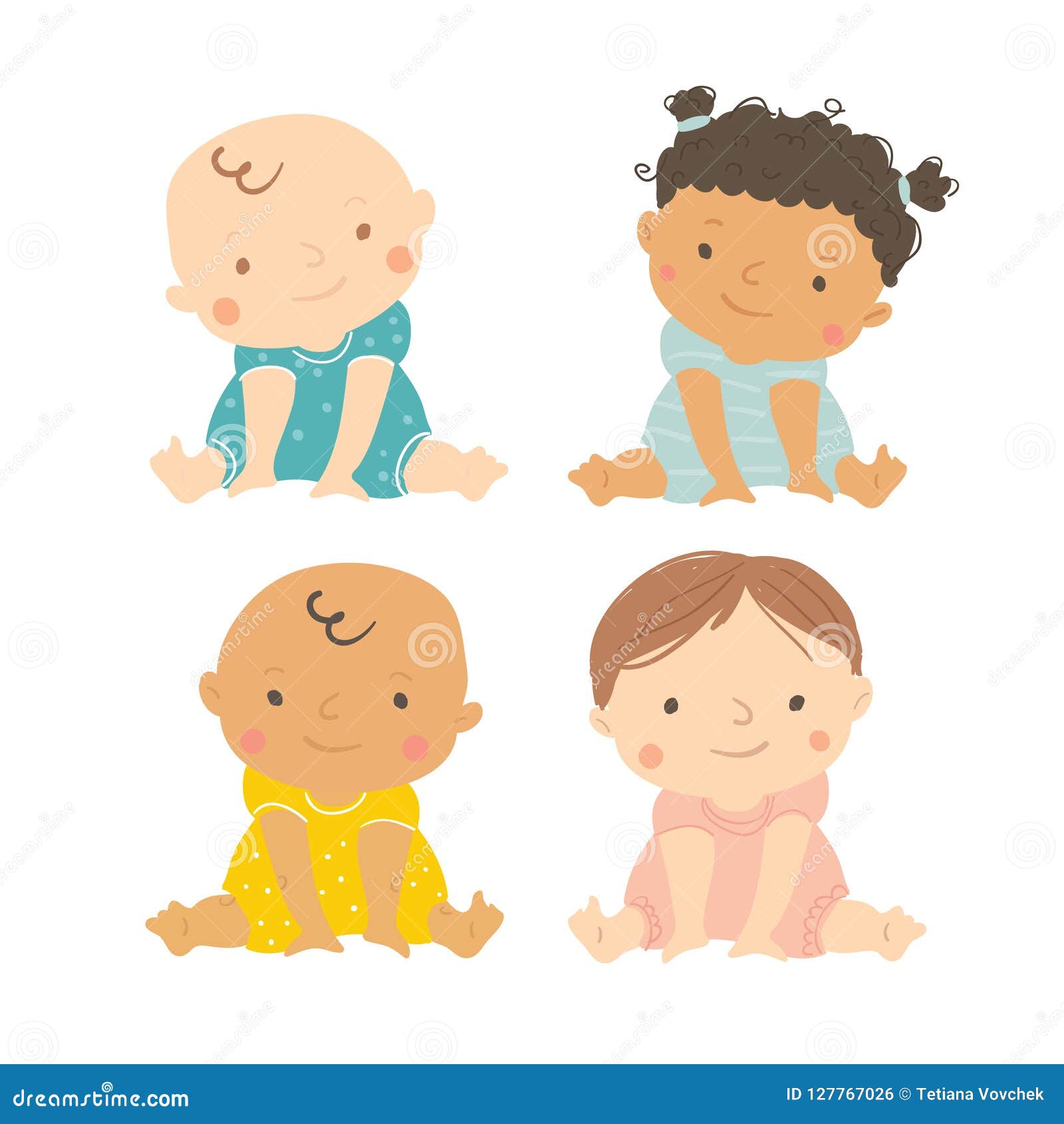 Assento Do Bebê Desenho Do `s Da Criança Ilustração do Vetor