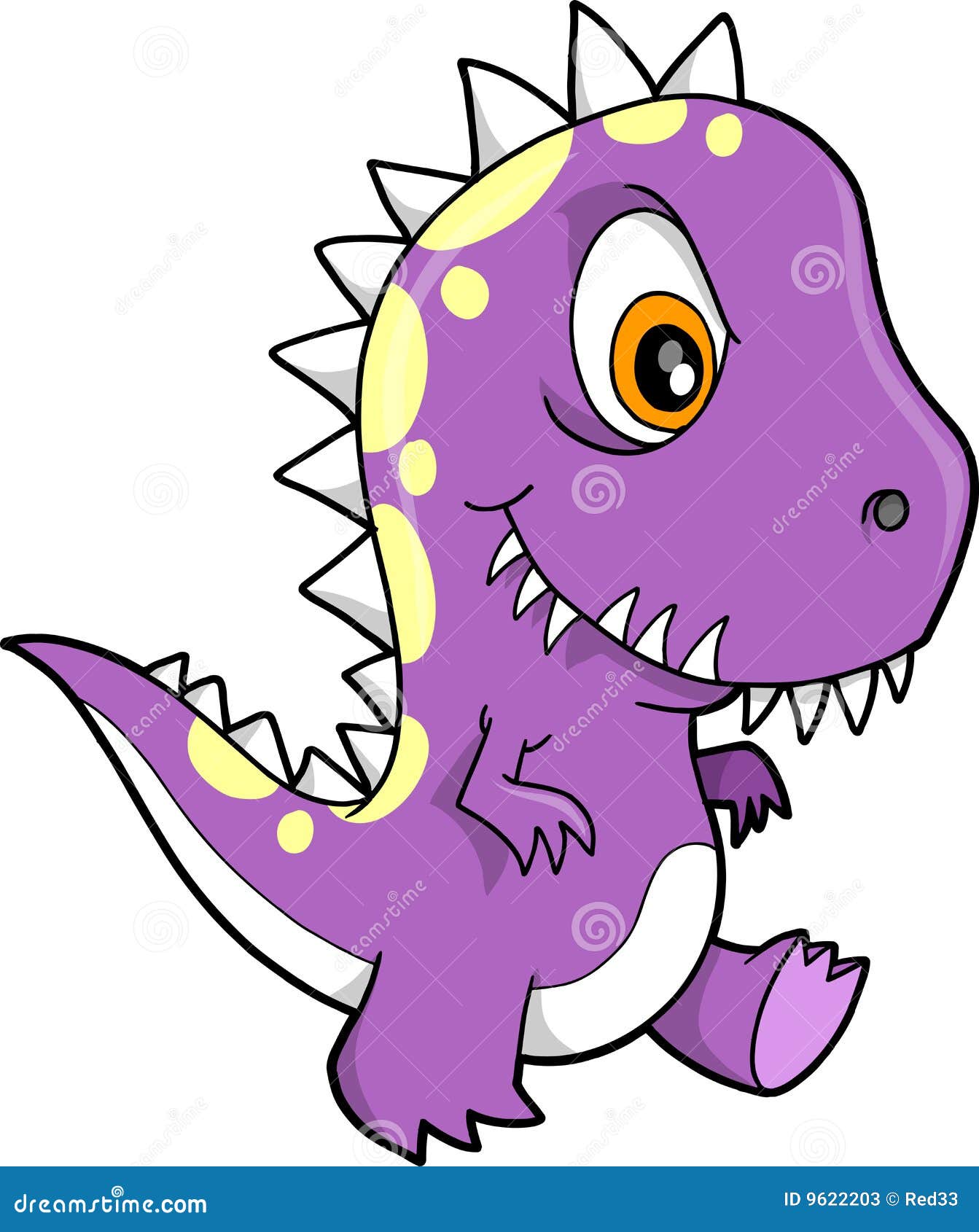 Dinossauro Roxo Com Ilustração De Cauda De Espinhos Royalty Free SVG,  Cliparts, Vetores, e Ilustrações Stock. Image 45533235