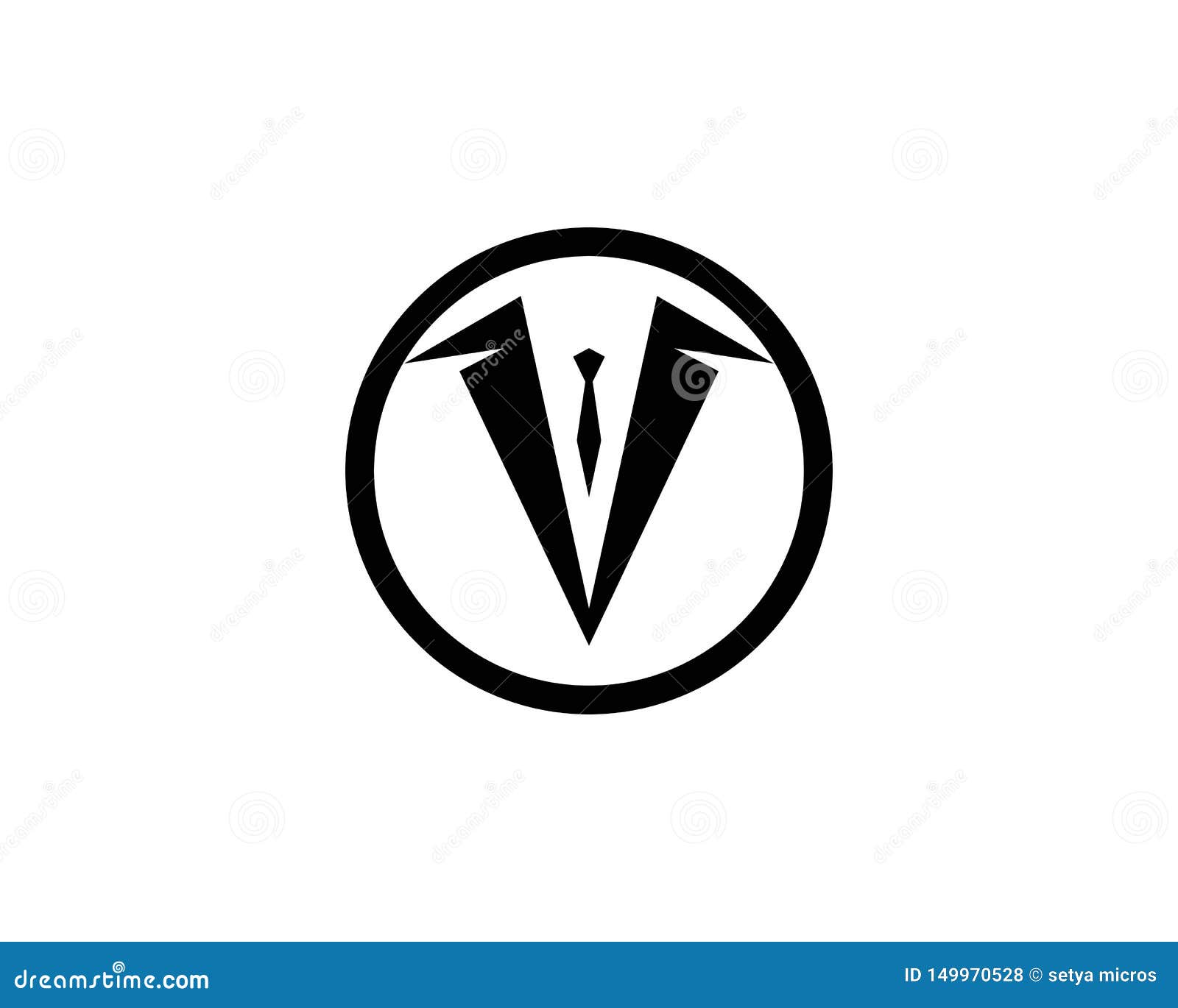 Modelo De Logotipo De Smoking Vetor Símbolo Vetor Silhueta Terno