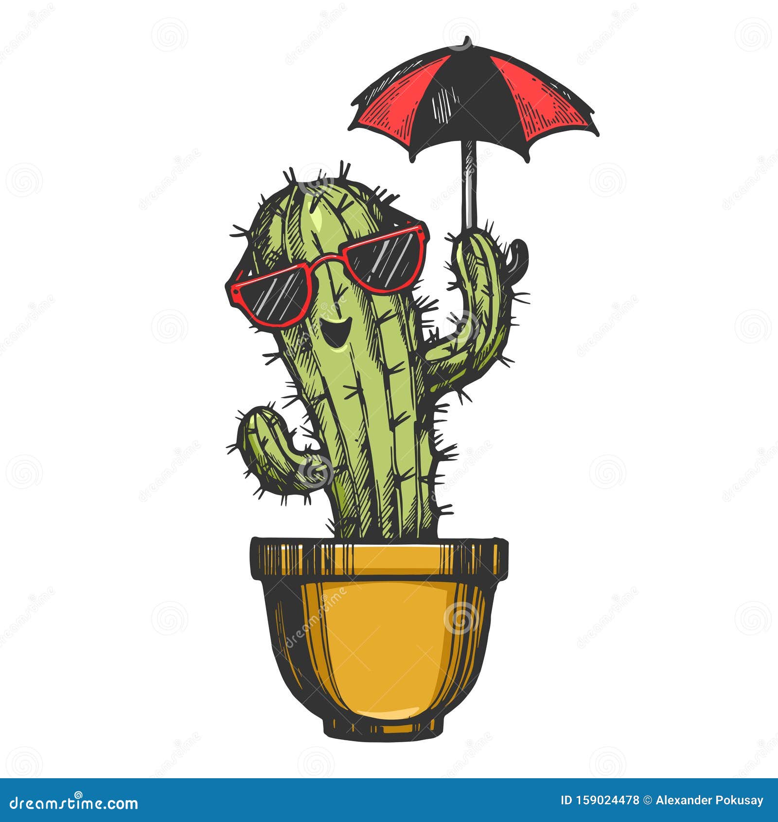 Estilo De Desenho Animado Do ícone Do Cactus Ilustração do Vetor -  Ilustração de objeto, nave: 181700609