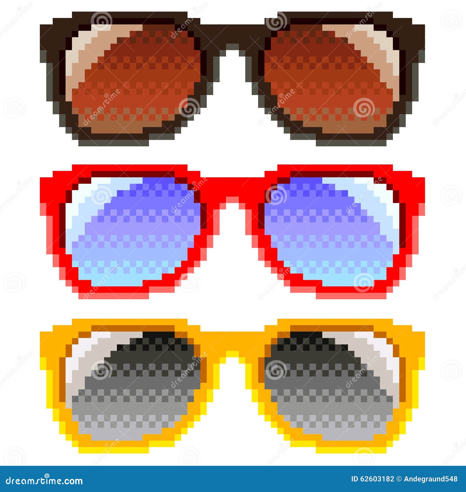 4 Pezzi Di Occhiali Da Sole Da Festa Con Motivo A Pixel 8-b - Foto 9