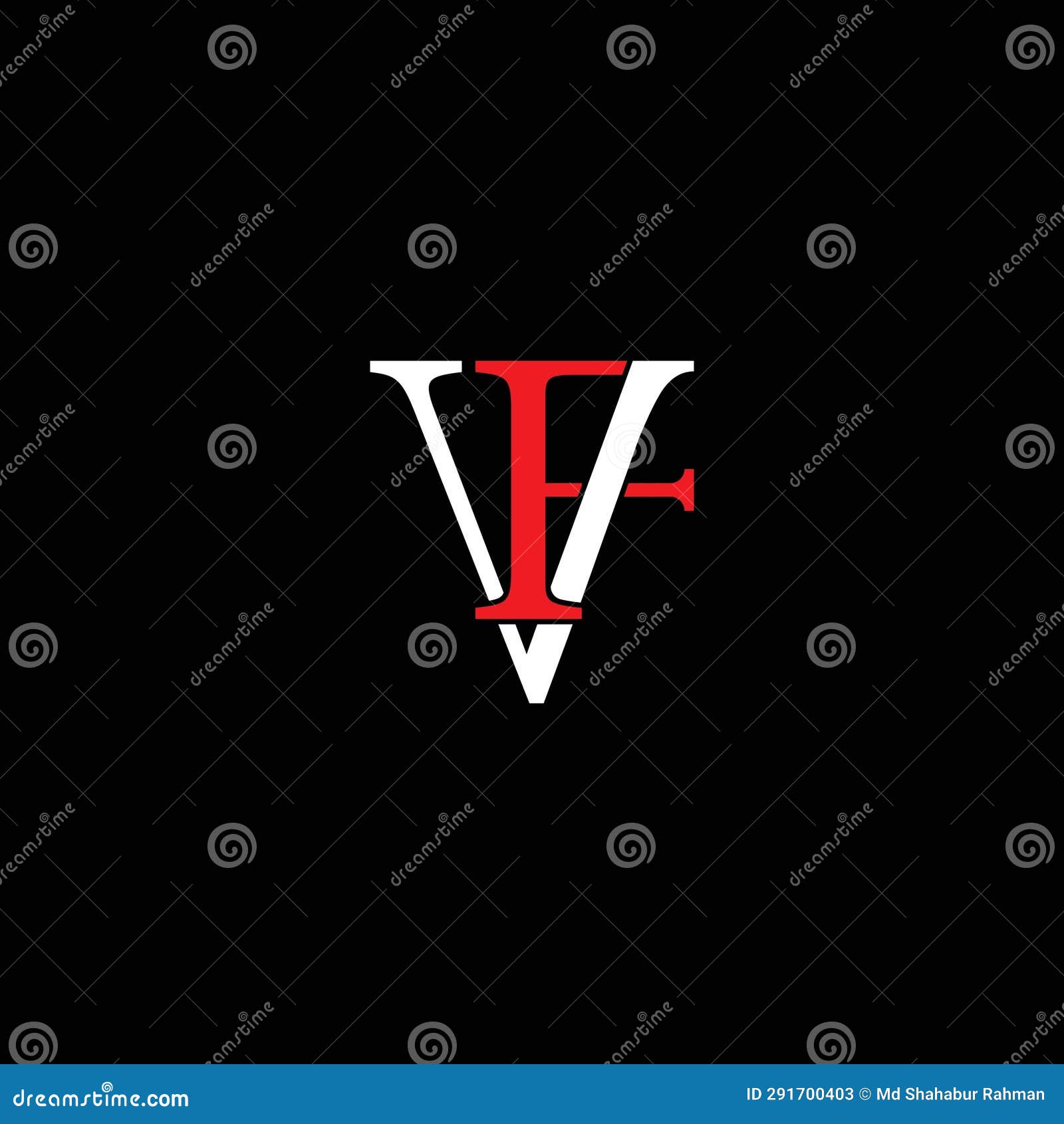 vf or fv abstract letter  with different colour and . awesome logo .