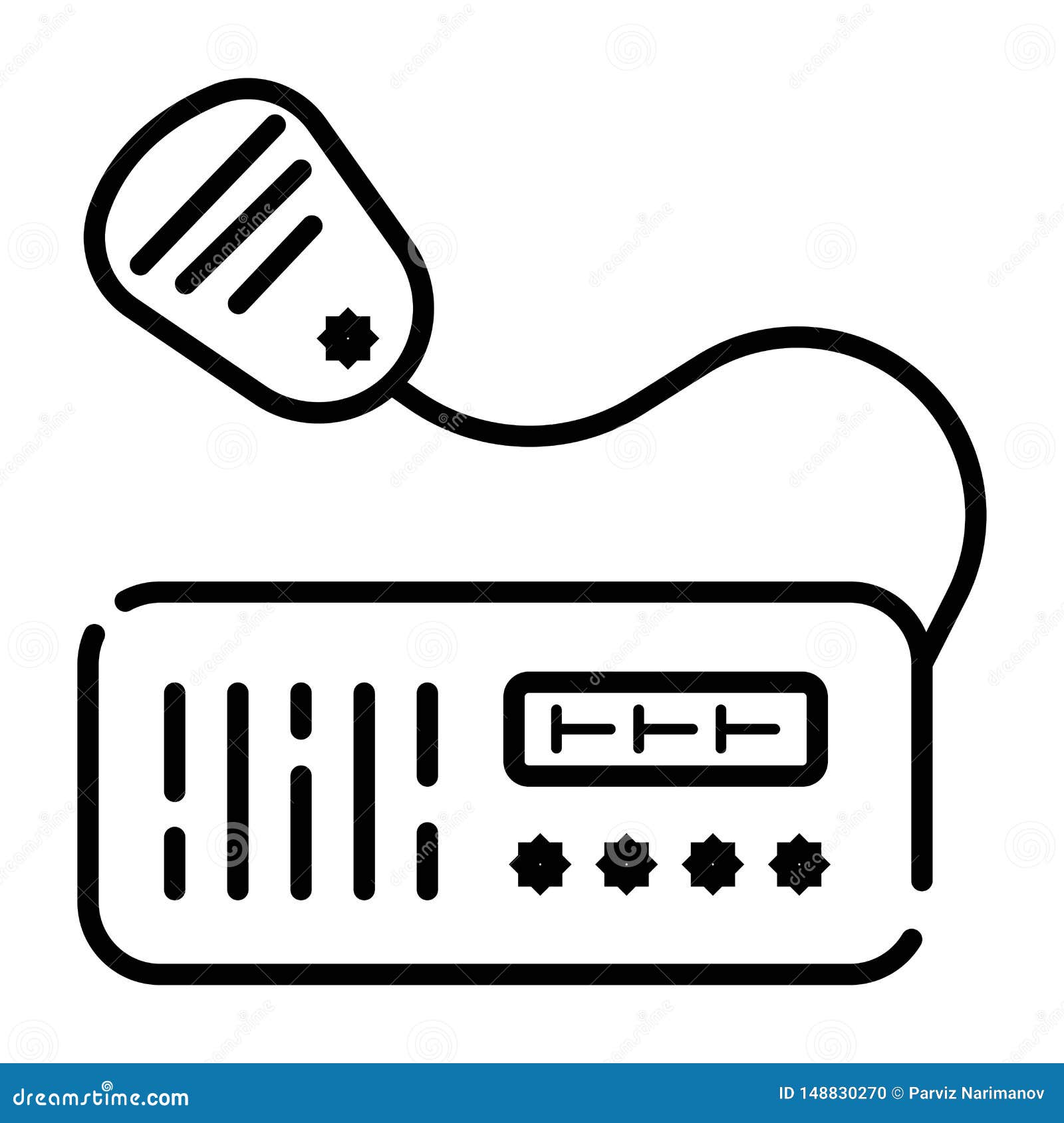 vhf radio transceiver icon 
