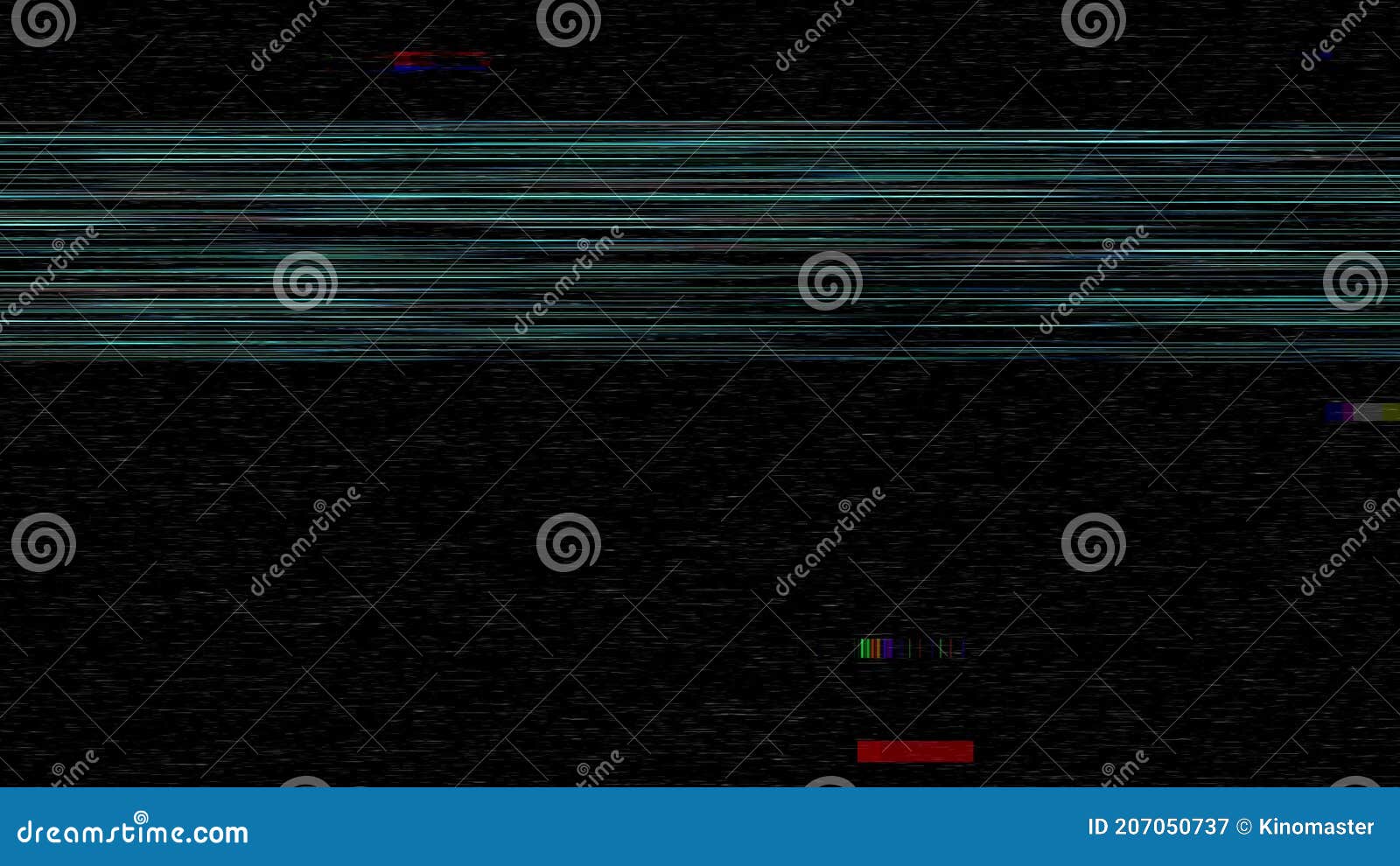 VHS Real Defects Noise and Artifacts, Glitches from an Old Tape, Black