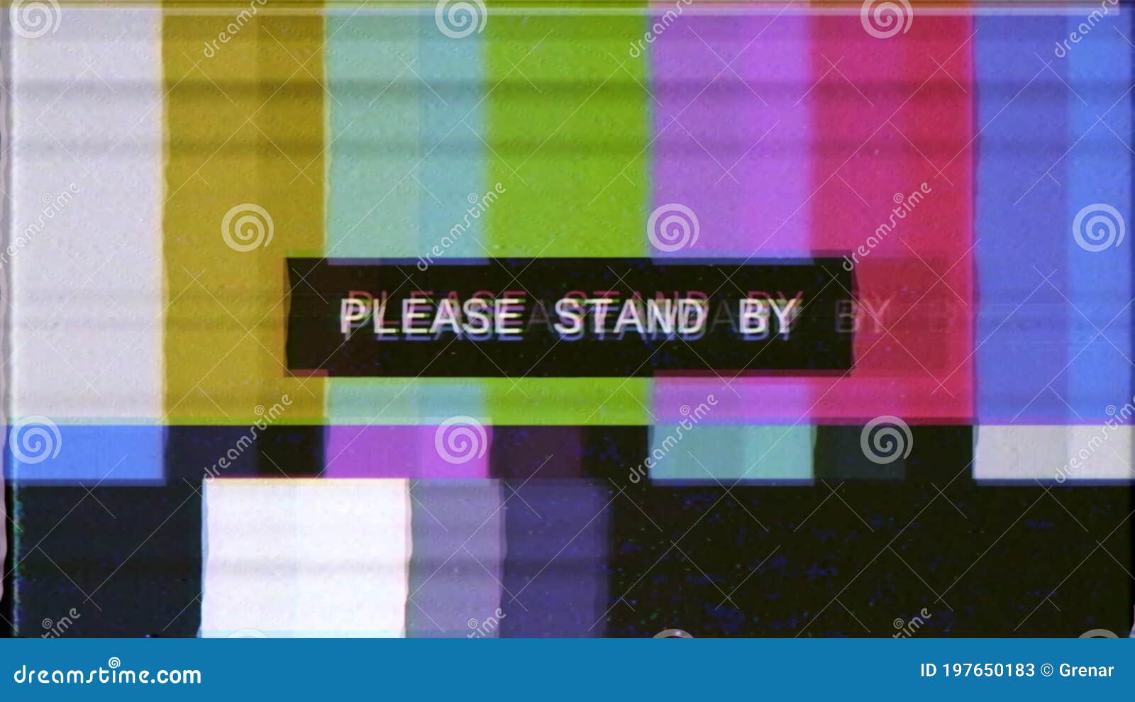 vhs smpte color bars please stand by