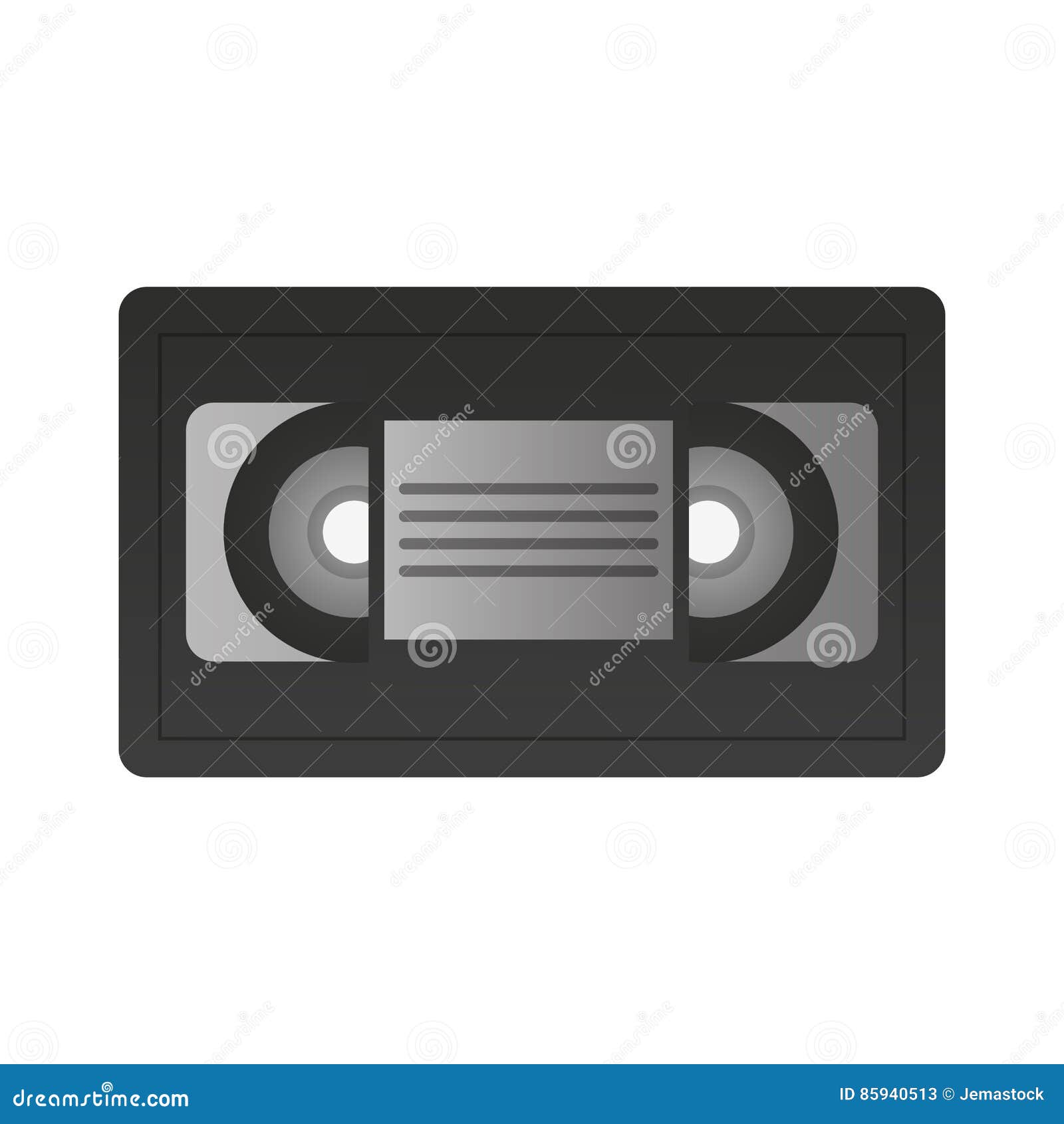 Vhs tape icon stock vector. Illustration of technology - 85940513