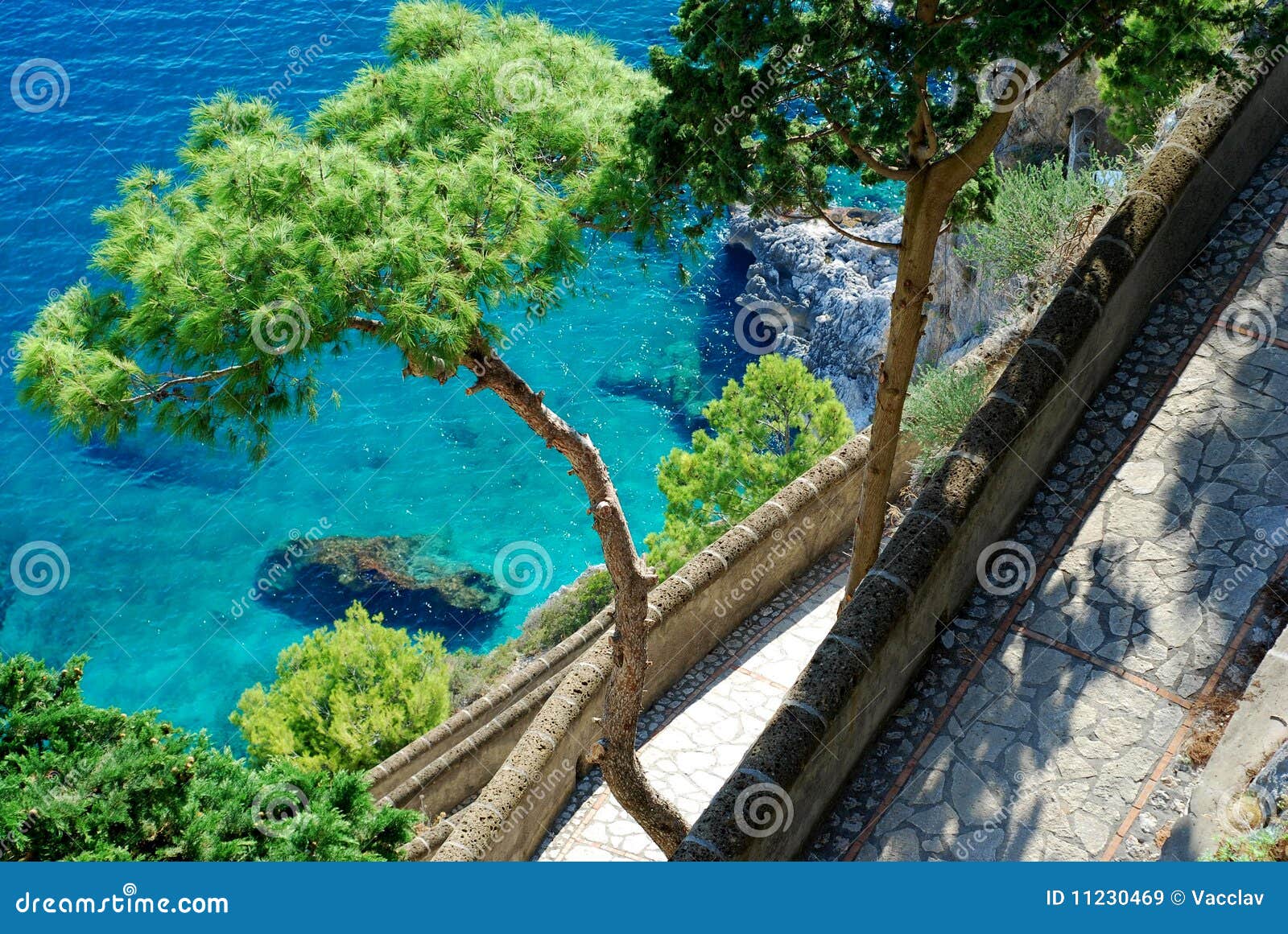 via krupp at capri island
