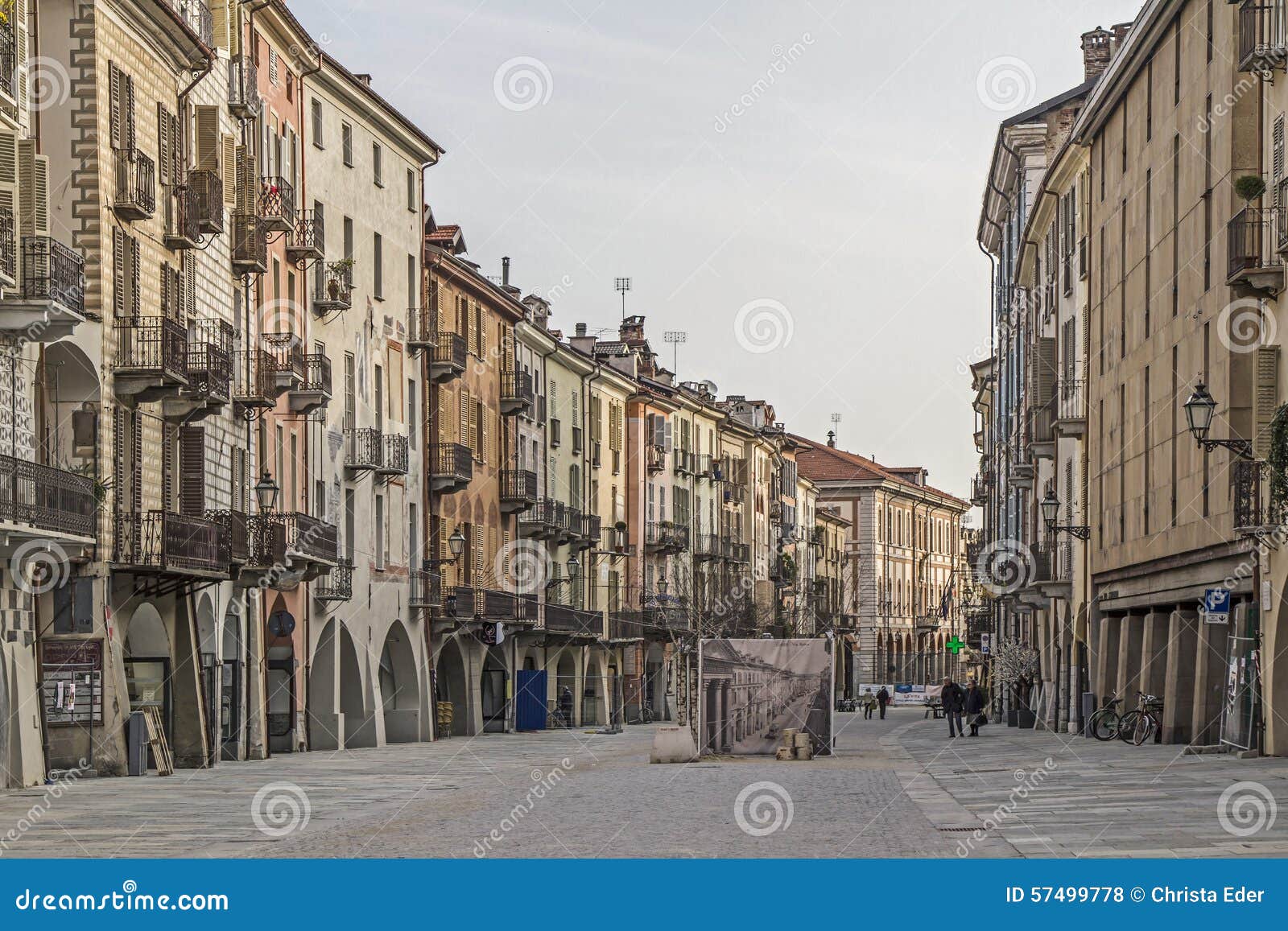 Via Roma in Cuneo stock photo. Image of corso, center - 57499778