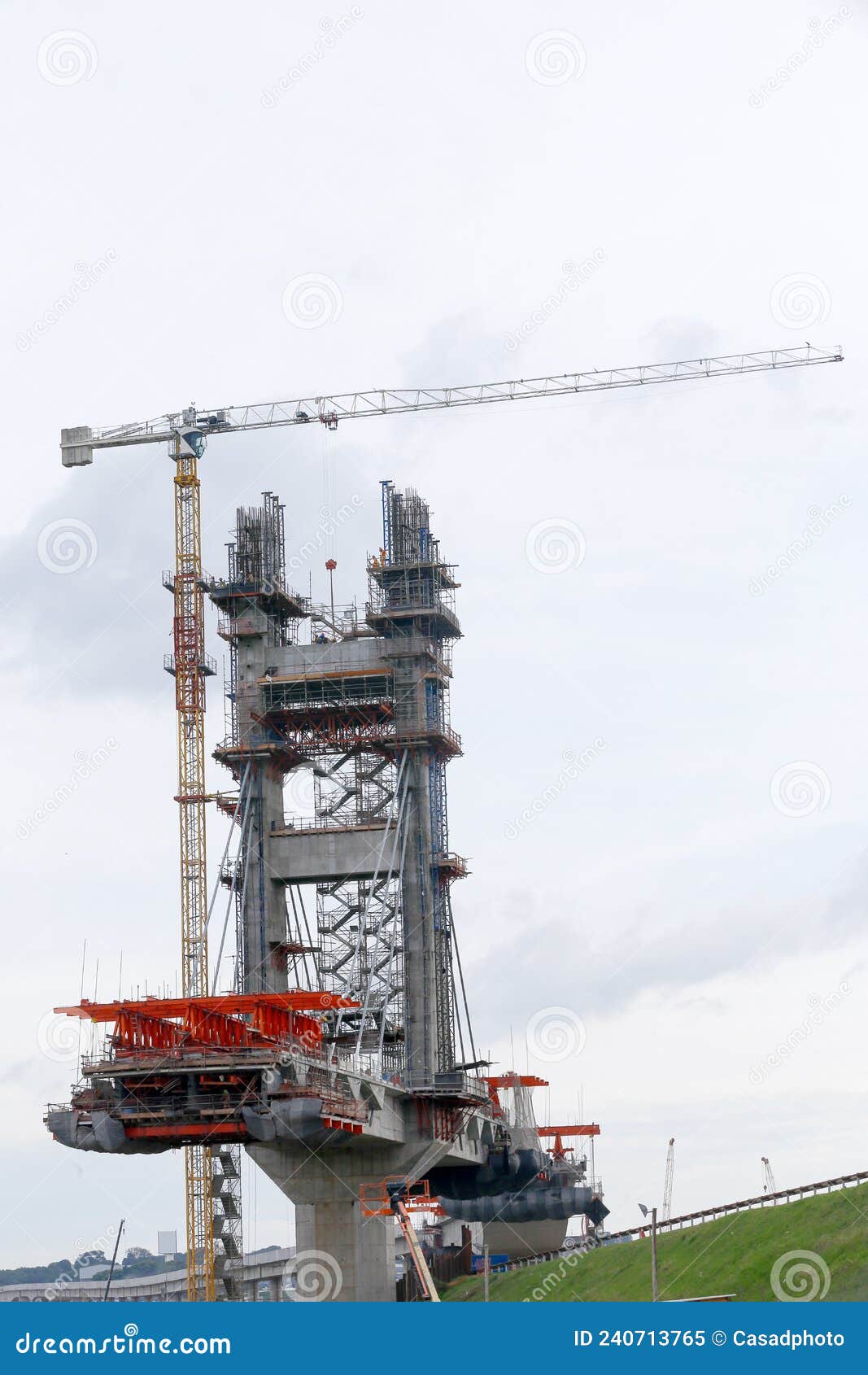 viaduct stayed under construction