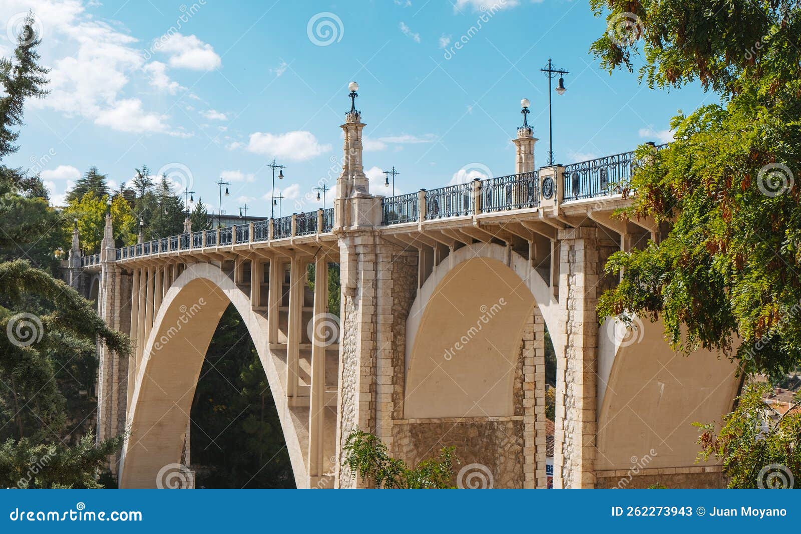 viaducto de fernando hue bridge, in teruel, spain