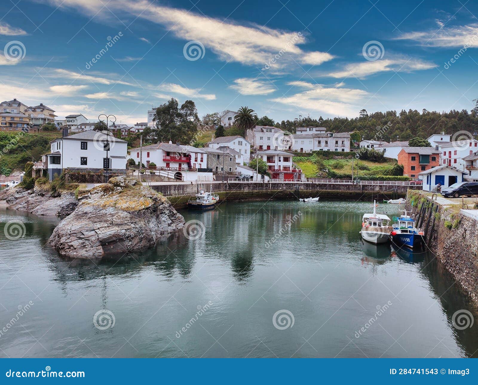 viavelez fishing village, el franco municipality, asturias, spain