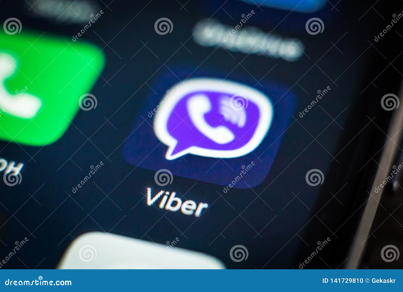 how does viber icon get on phone