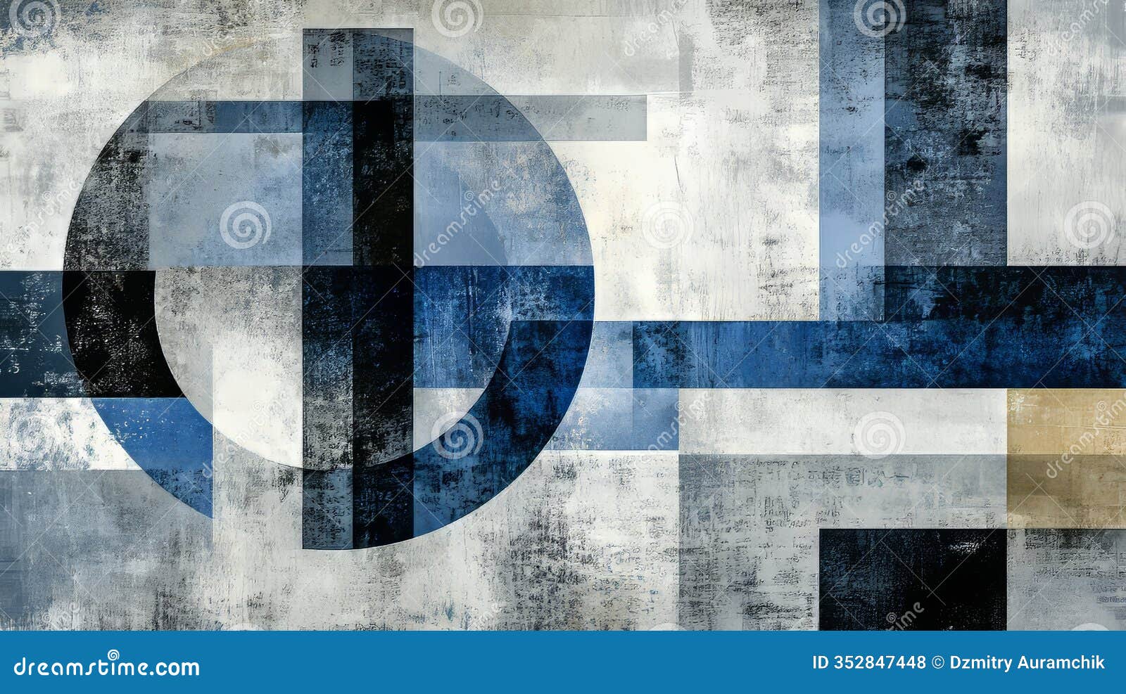 vibrant abstract creation with layered patterns and s in gray and aquamarine