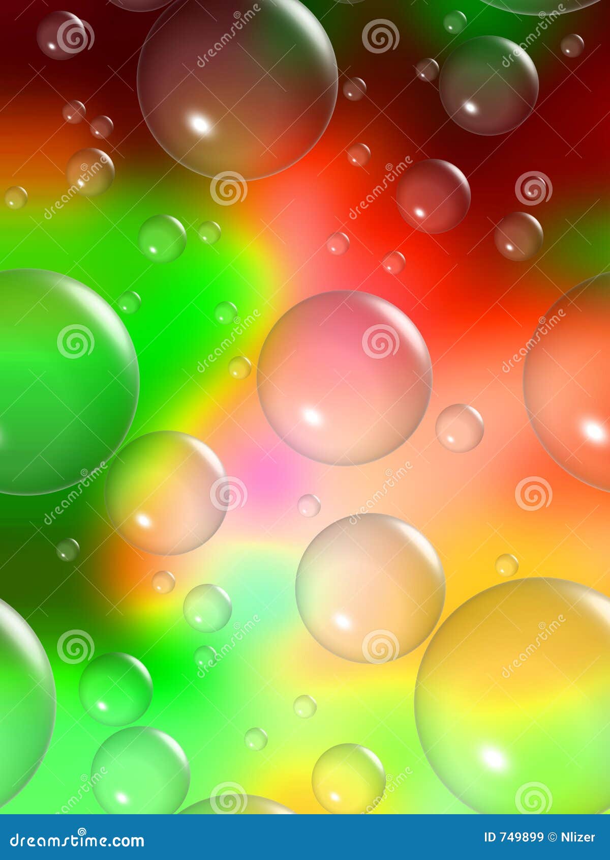 Vibrant Background With Bubbles Wallpaper Stock Illustration