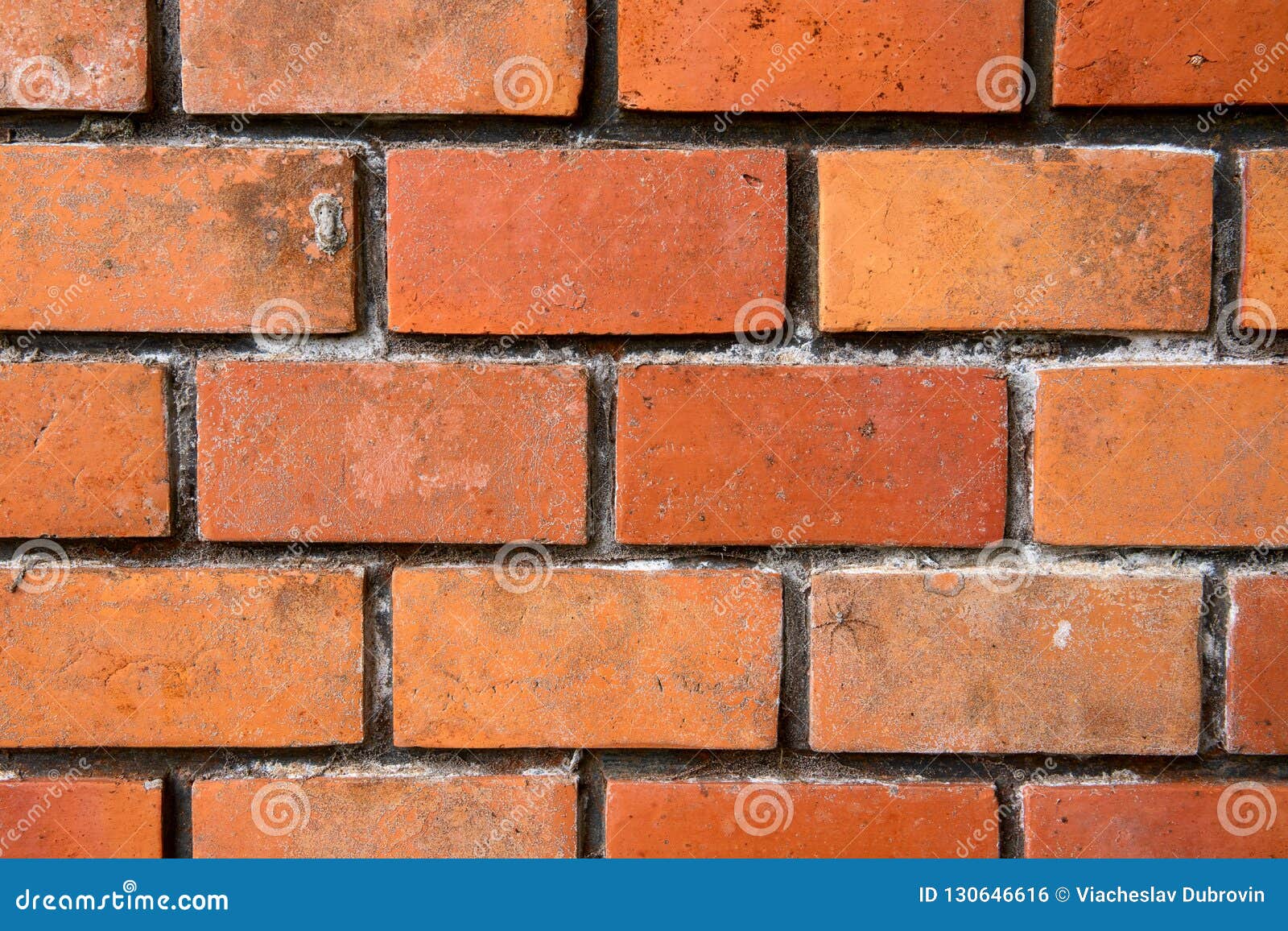 Vibrant Brick Wall Photo Background. Orange Brickwork Closeup. Rustic ...