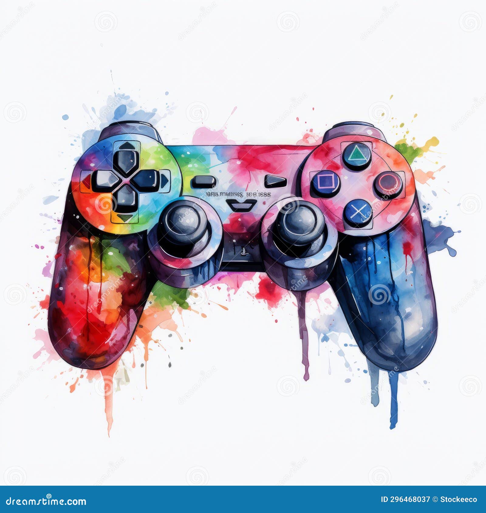 Playstation Decorations Room  Painting Gamepad Controller
