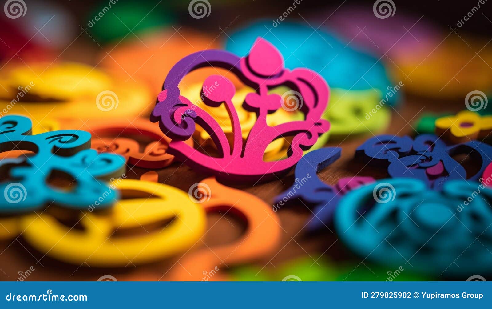 Vibrant Colored Candles Symbolize Celebration and Fun at Birthday