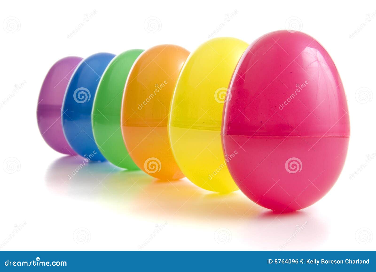 Vibrant Coloured Plastic Eggs Stock Photo Image of speckled, green