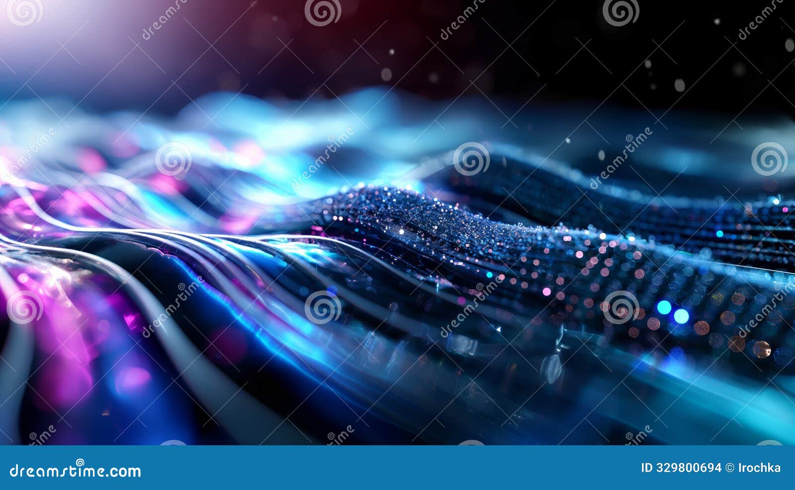 dynamic 3d music notes floating on a vibrant blue background