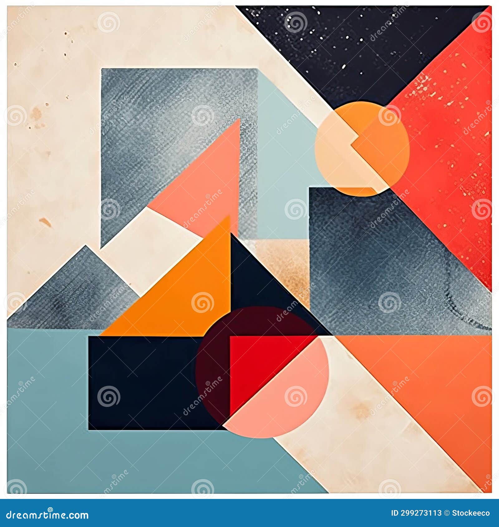 vibrant geometric abstract art by martin hamil